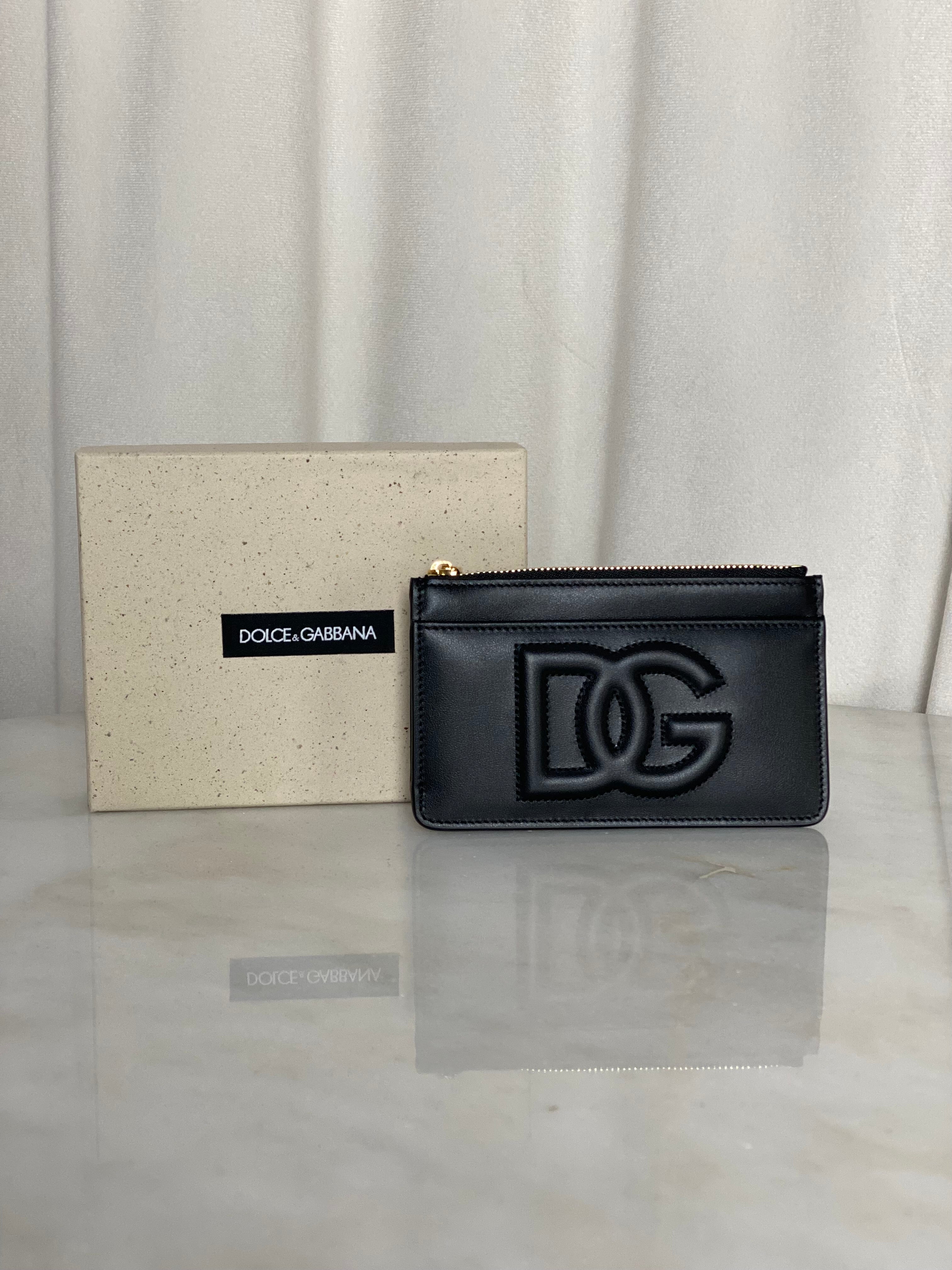 Dolce & Gabbana Black DG Small Zip Wallet-wallet-Dolce & Gabbana-The Closet Egypt