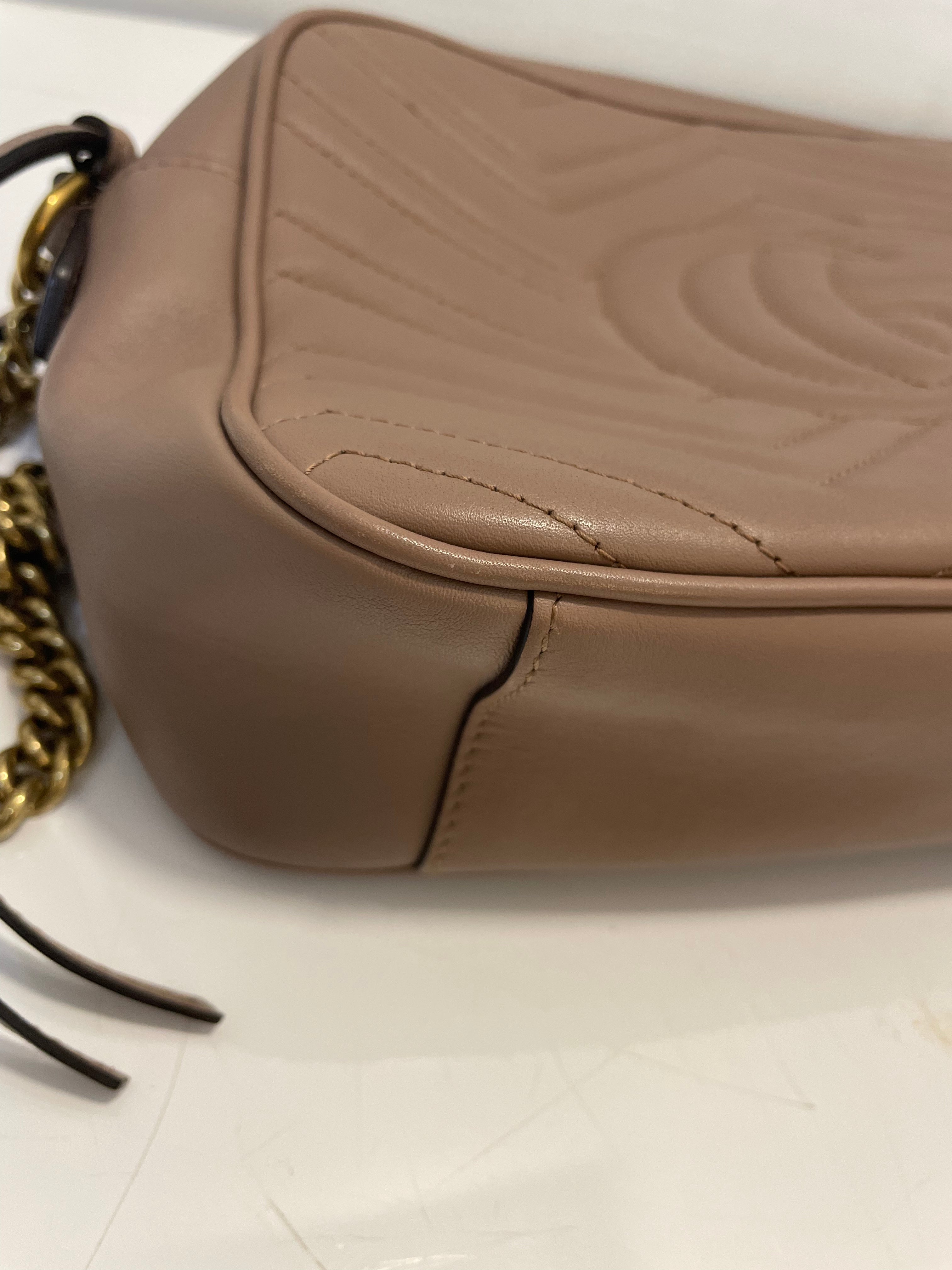 Gucci Beige GG Marmont Matelasse Bag-handbag-Gucci-The Closet Egypt