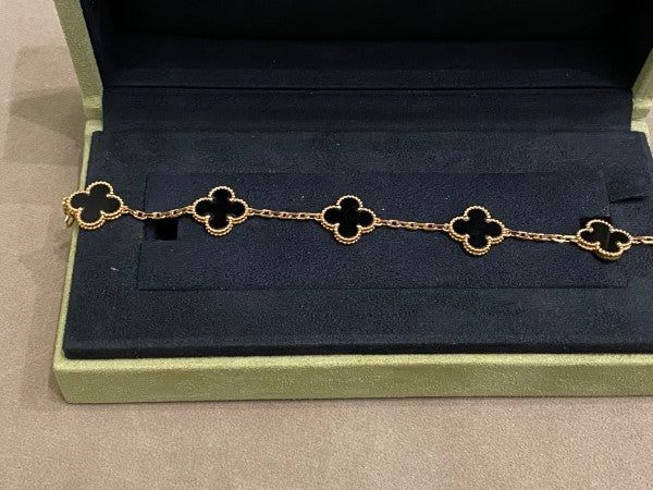 Van Cleef & Arpels 18K Yellow Gold Vintage Alhambra 5 Motifs Bracelet-Bracelet-Van Cleef & Arpels-The Closet Egypt