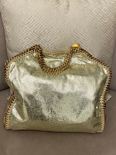 Stella Mccartney Gold Falabella Bag W/ 3 Chains-handbag-Stella Mccartney-The Closet Egypt