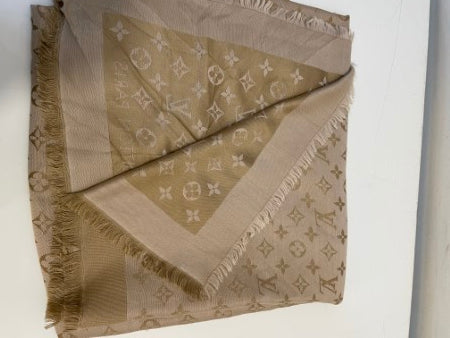 Louis Vuitton Beige Monogram Scarf-Scarf-Louis Vuitton-The Closet Egypt