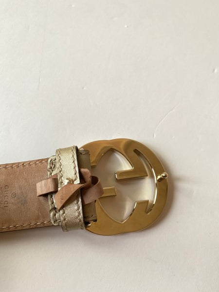 Gucci Beige GG Print Camping Belt 38-Belt-Gucci-The Closet Egypt