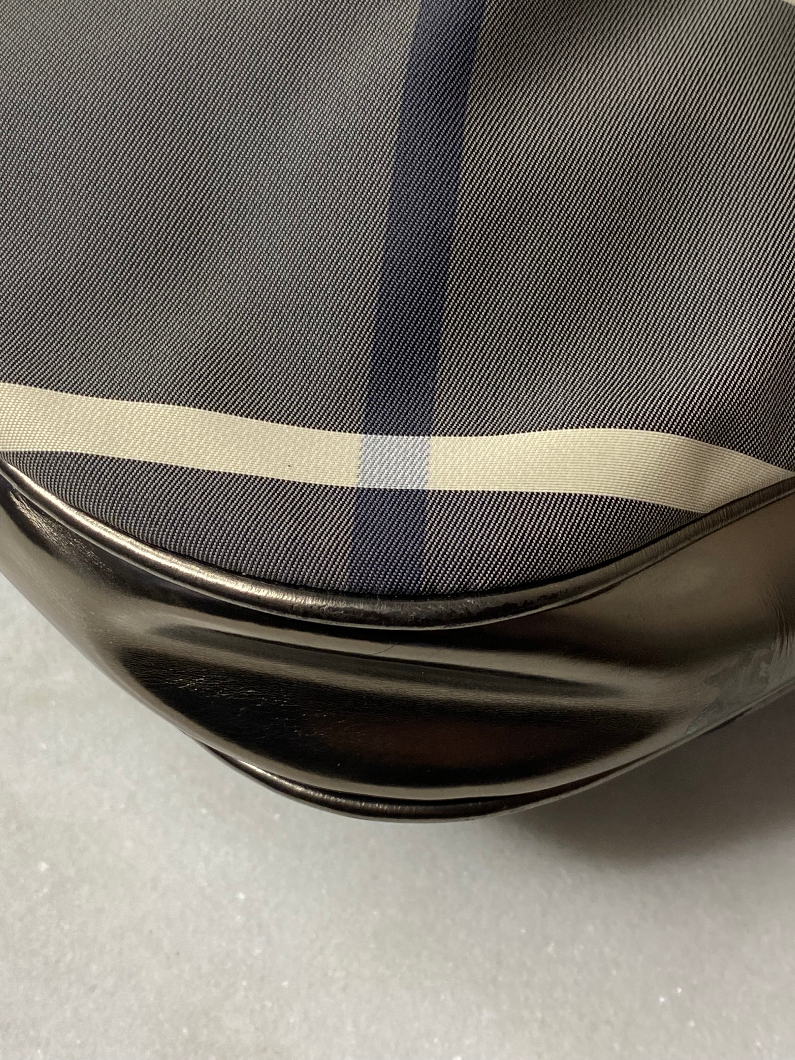 Burberry Metallic Dark Grey Beat Check Shoulder Bag-handbag-Burberry-The Closet Egypt