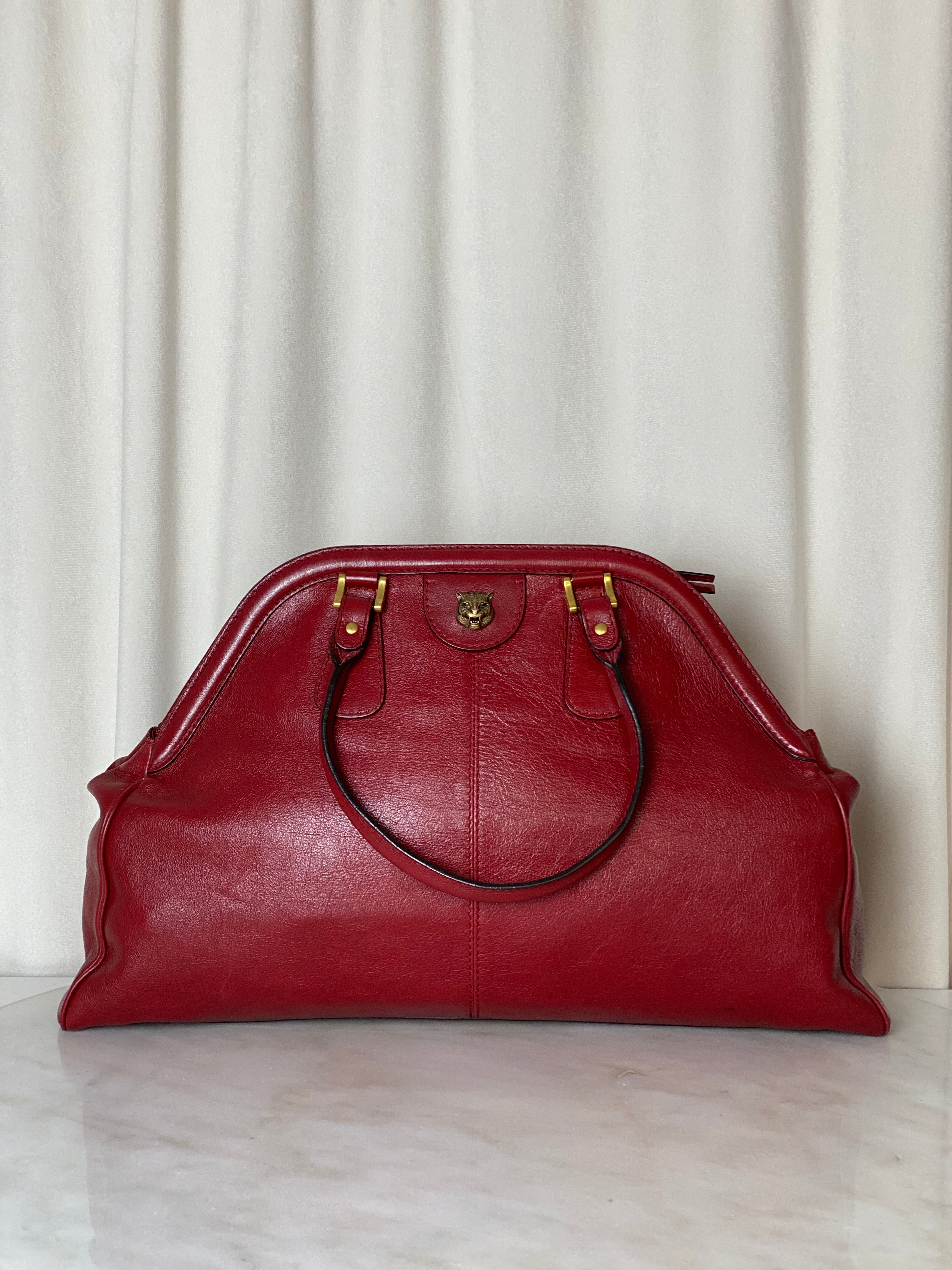 Gucci Red Rebelle Top Handle Bag-handbag-Gucci-The Closet Egypt