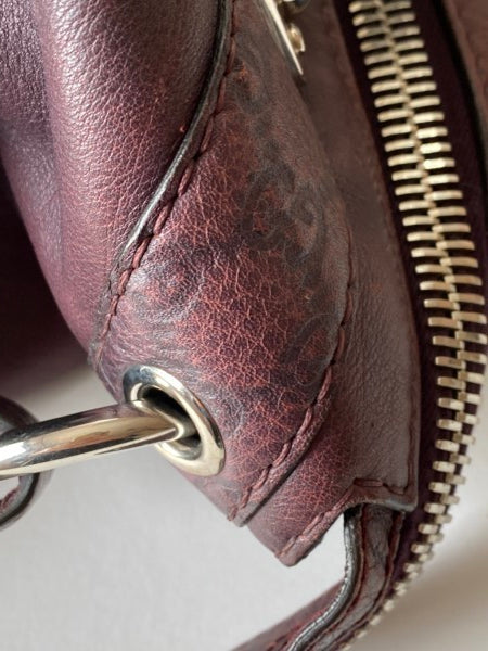 Gucci Burgundy Bamboo Shoulder Bag-handbag-Gucci-The Closet Egypt