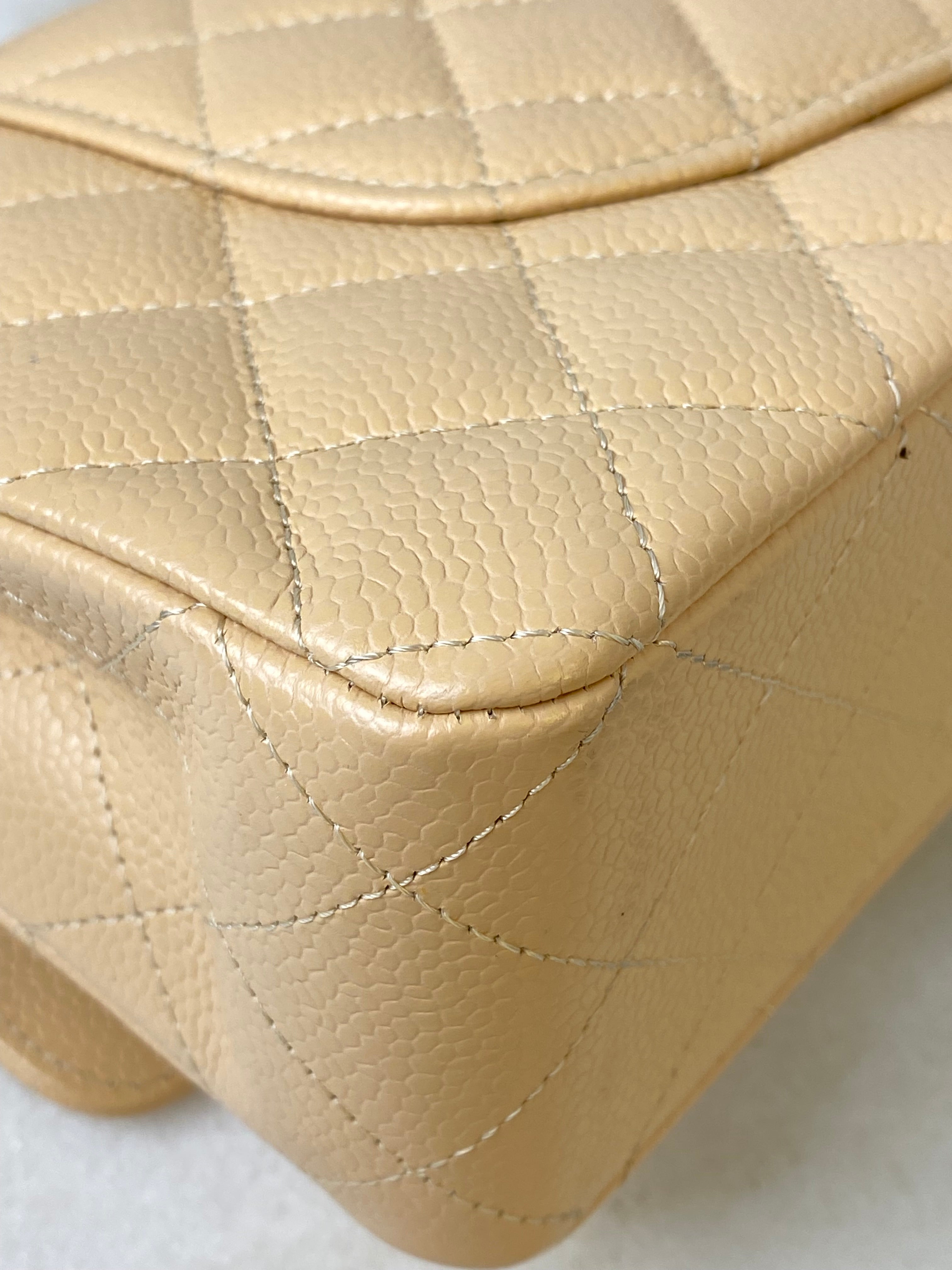 Chanel Beige Classic 11.12 Medium Classic Double Flap Bag