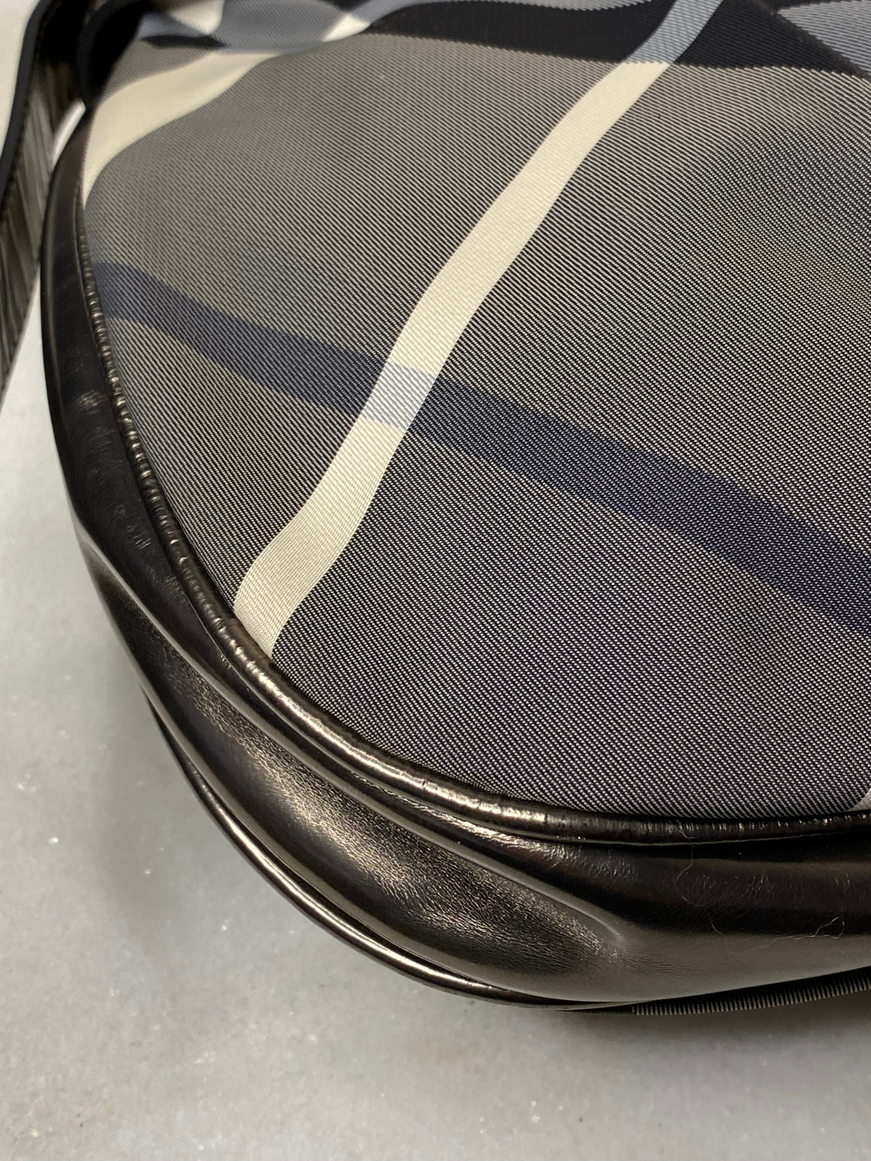 Burberry Metallic Dark Grey Beat Check Shoulder Bag-handbag-Burberry-The Closet Egypt