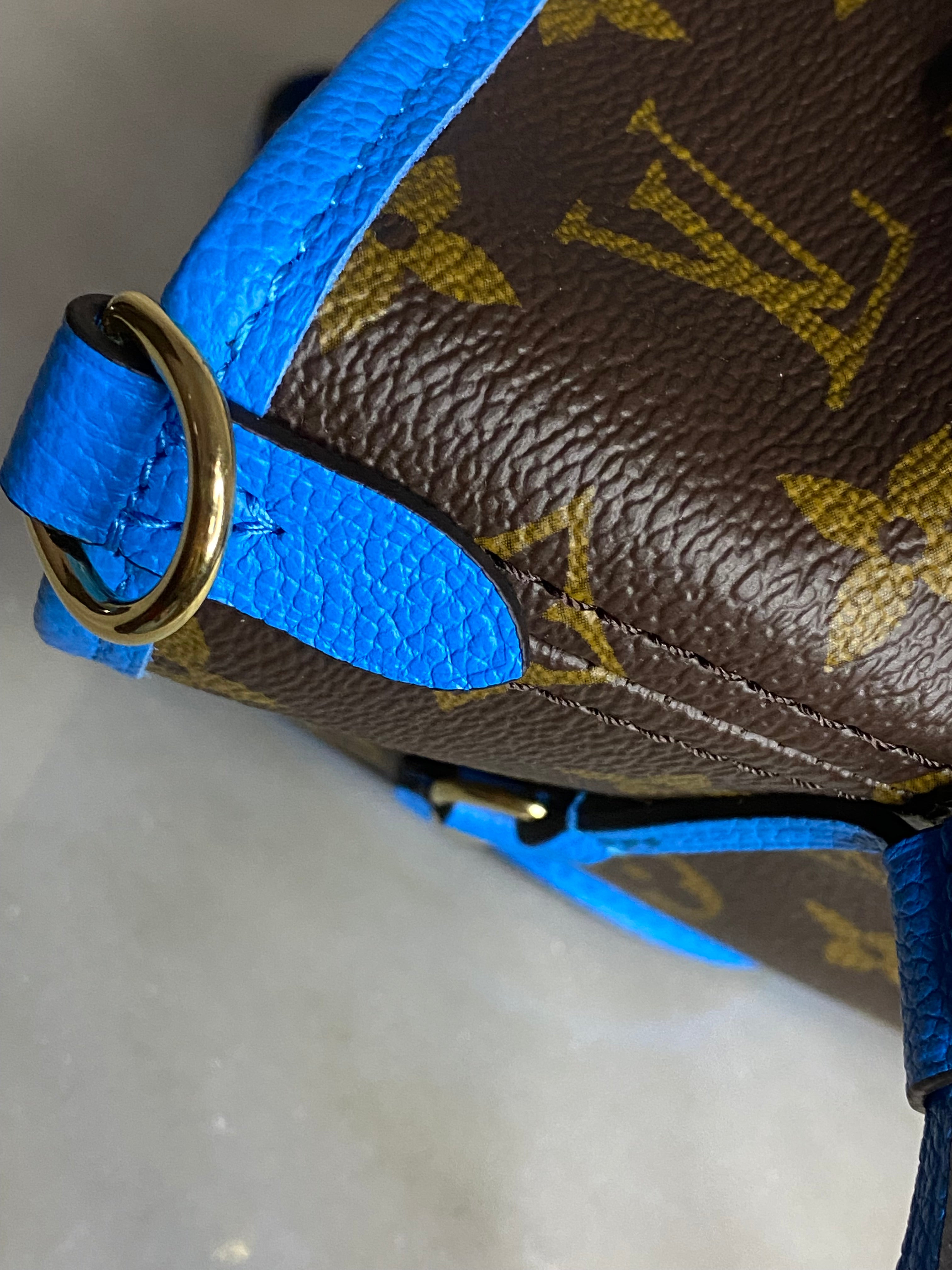 Louis Vuitton Monogram Turquoise Neverfull Inside Out Bag