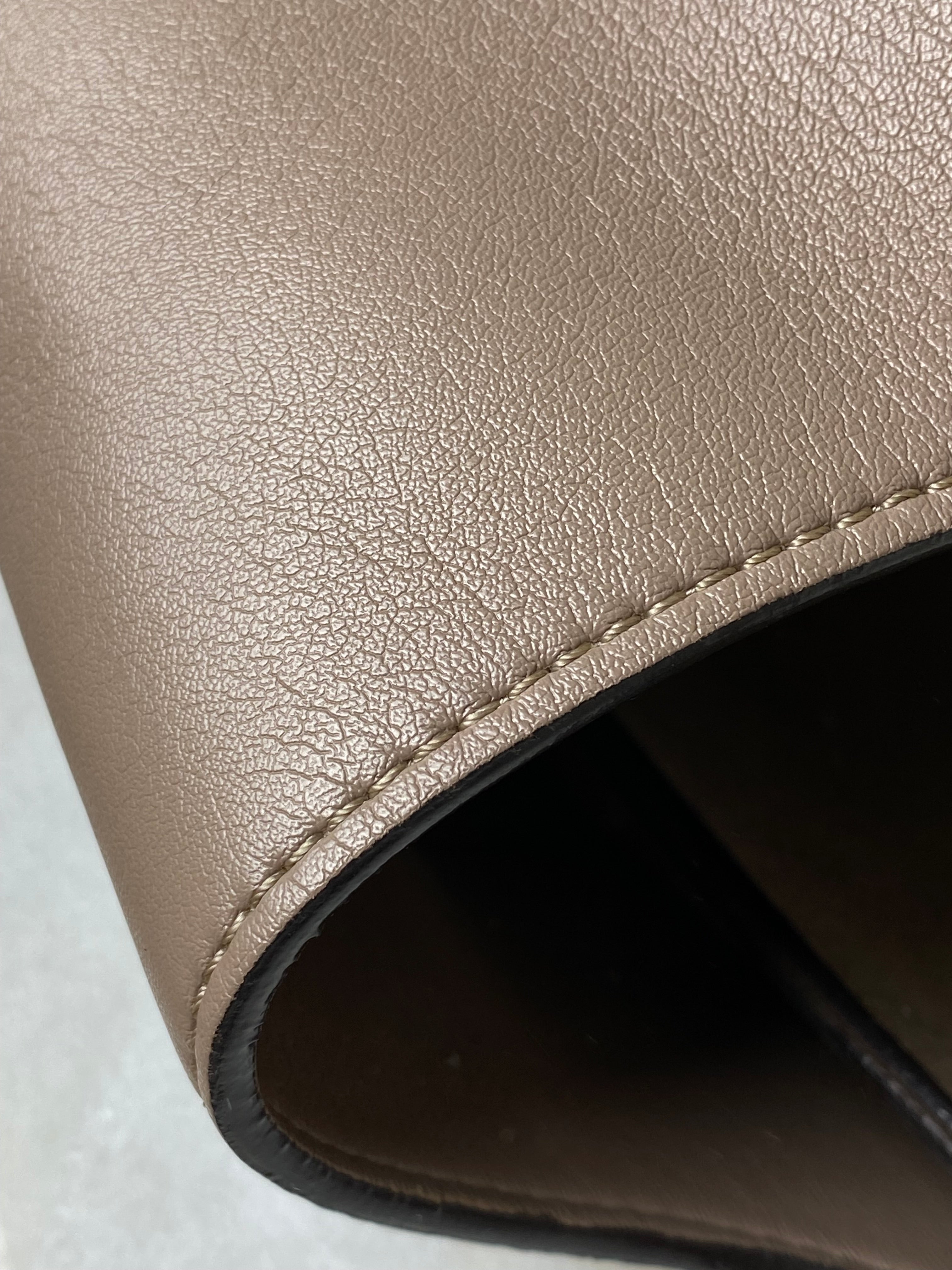Stella Mccartney Beige Logo Altermat Moss Tote Bag W/ Pouch