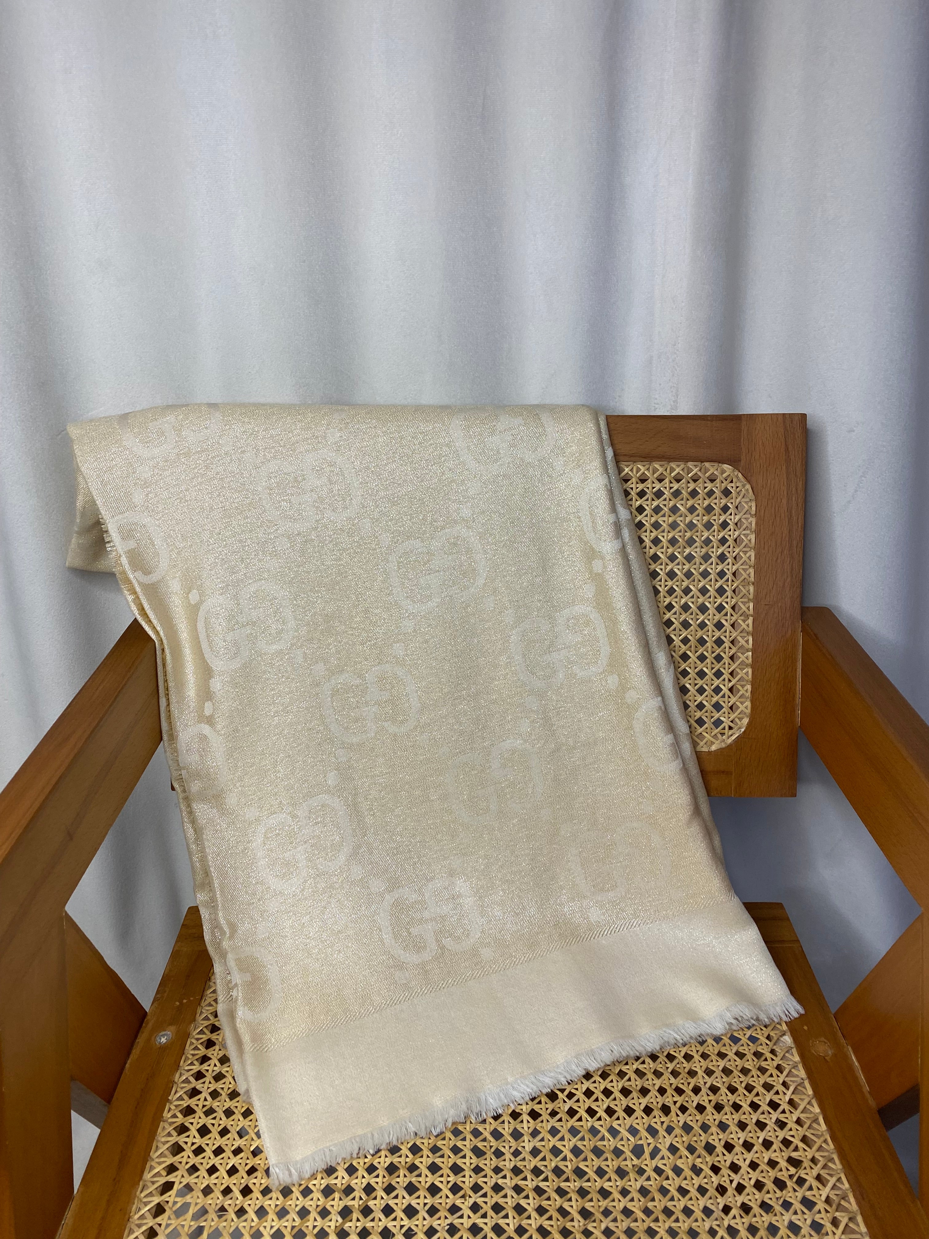 Gucci Beige GG Square Scarf-Scarf-Gucci-The Closet Egypt