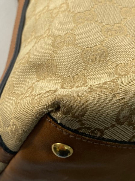 Gucci Brown GG Supreme Logo Web Shoulder Bag-handbag-Gucci-The Closet Egypt