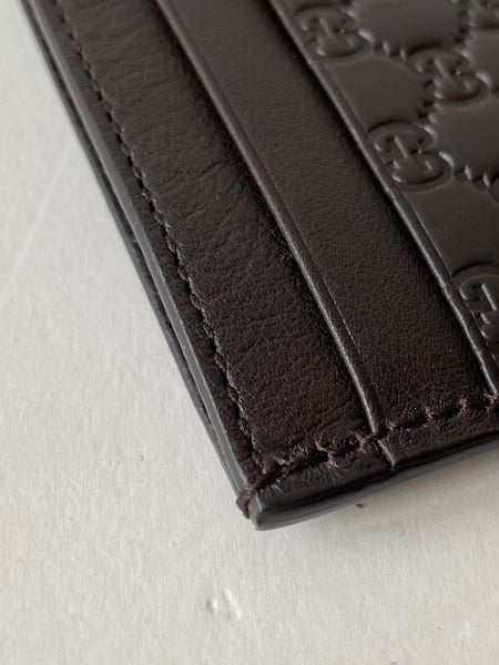 Gucci Brown Guccissima Card Holder-Card Holder-Gucci-The Closet Egypt