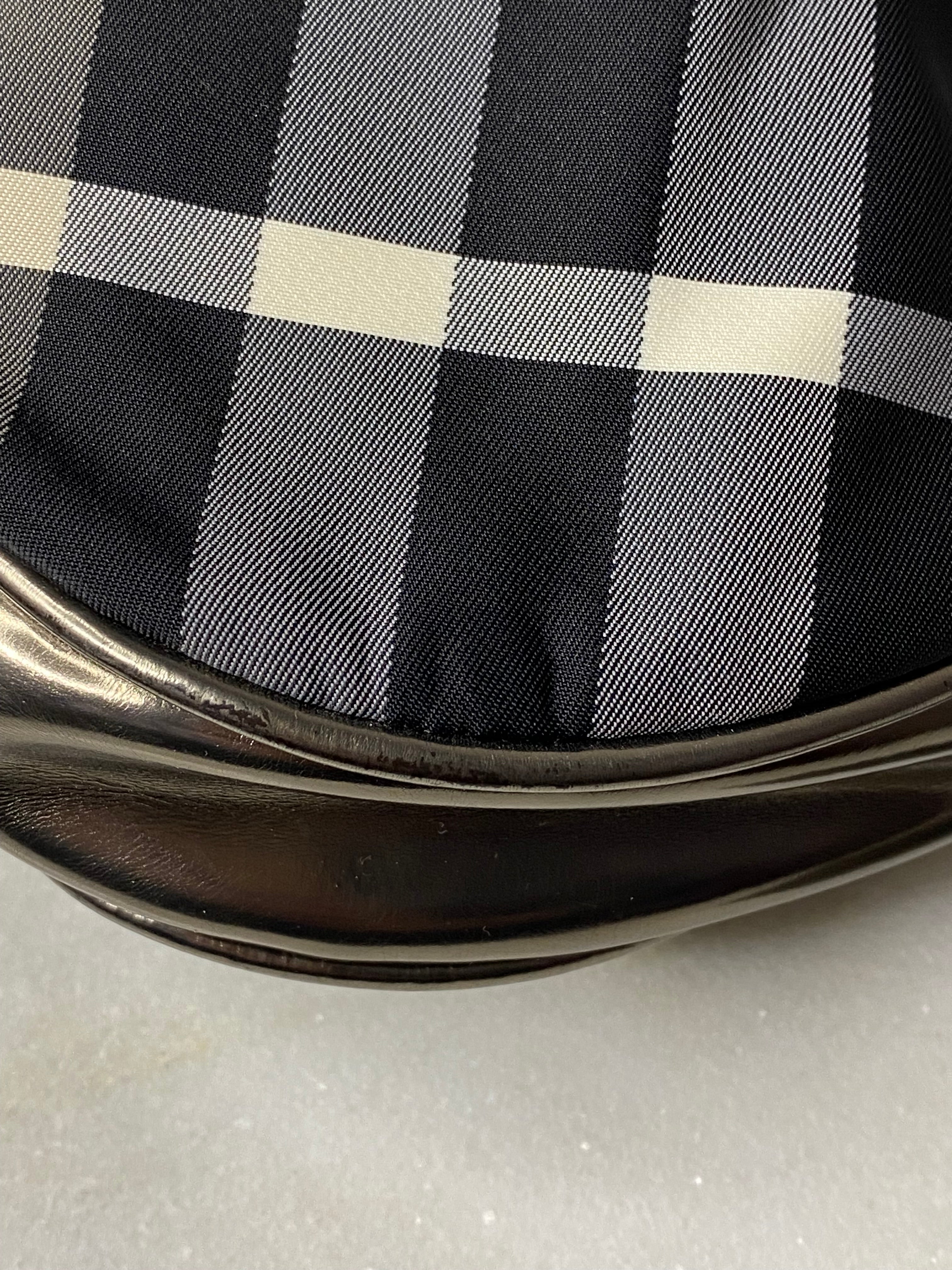 Burberry Metallic Dark Grey Beat Check Shoulder Bag-handbag-Burberry-The Closet Egypt