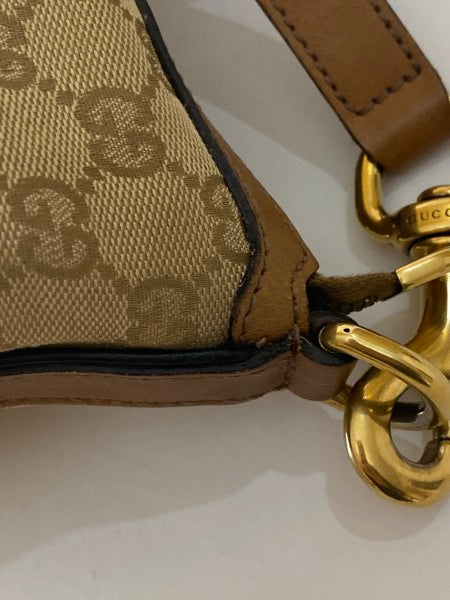 Gucci Brown GG Supreme Logo Web Shoulder Bag-handbag-Gucci-The Closet Egypt