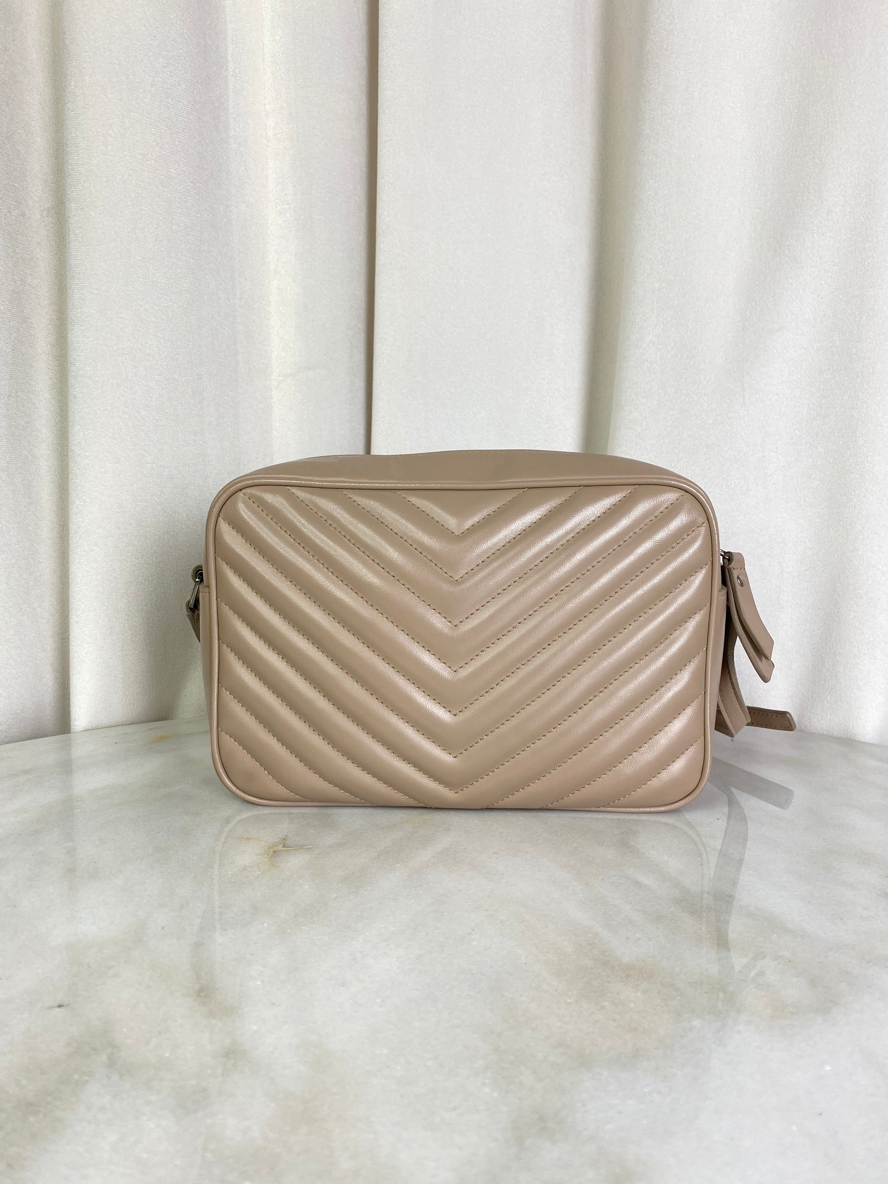 YSL Beige Lou Camera Crossbody Bag-handbag-YSL-The Closet Egypt