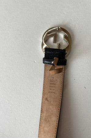 Gucci Black GG Guccissima Belt 34-Belt-Gucci-The Closet Egypt