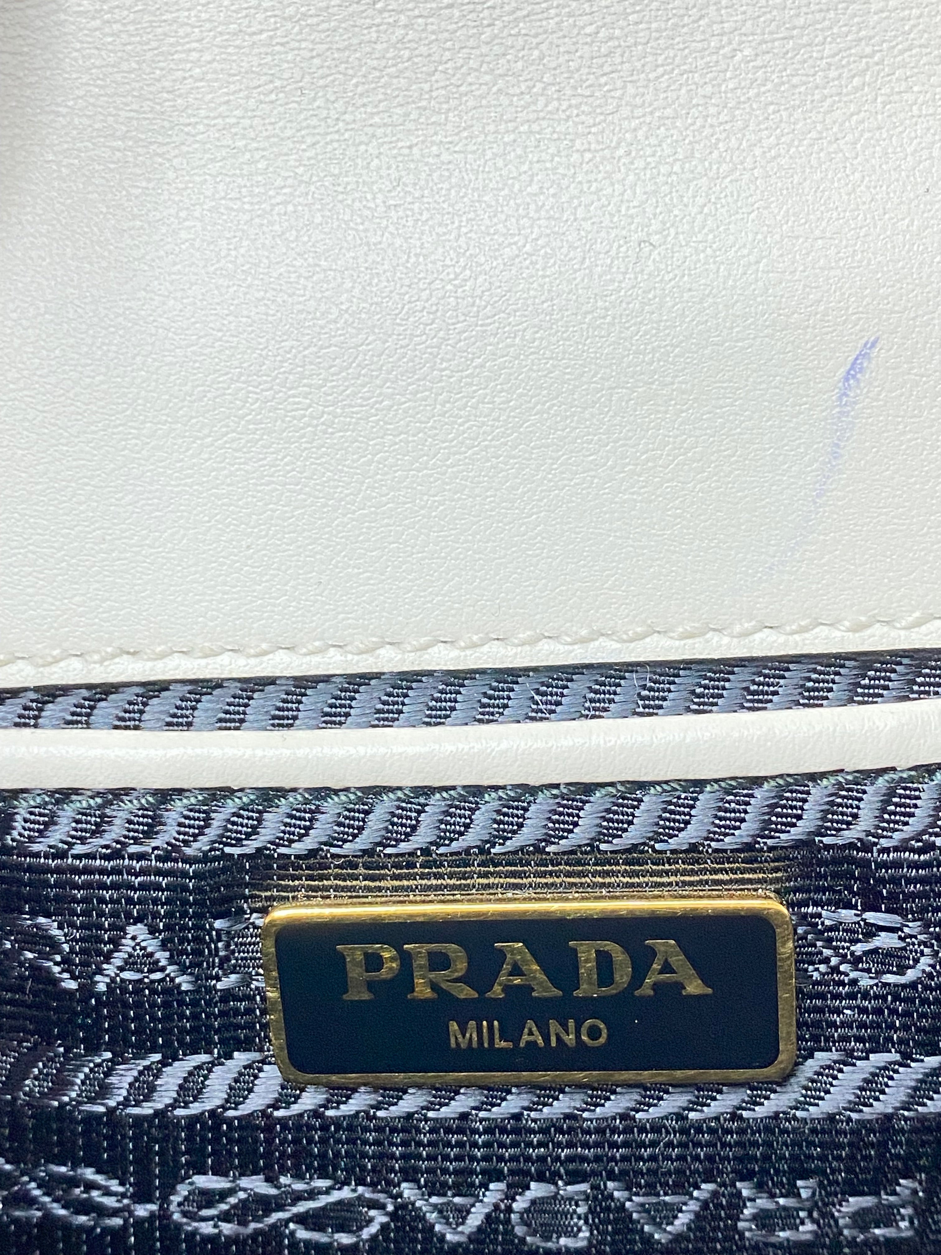 Prada White Crossbody Bag-handbag-Prada-The Closet Egypt