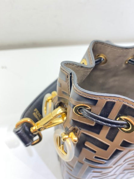 Fendi Bicolor FF Mon Tresor Mini Bucket Bag-handbag-Fendi-The Closet Egypt