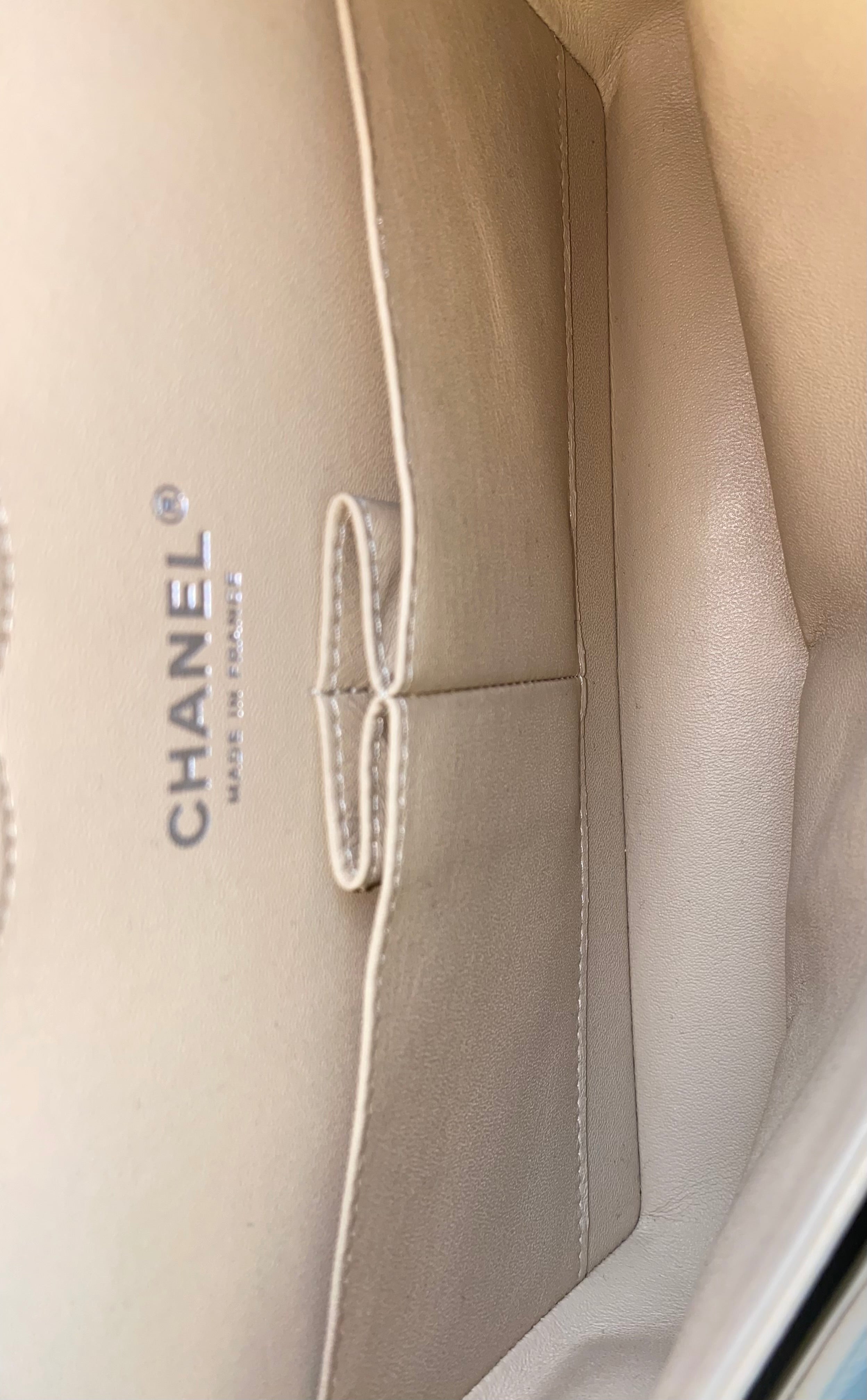 Chanel Beige Classic 11.12 Medium Classic Double Flap Bag