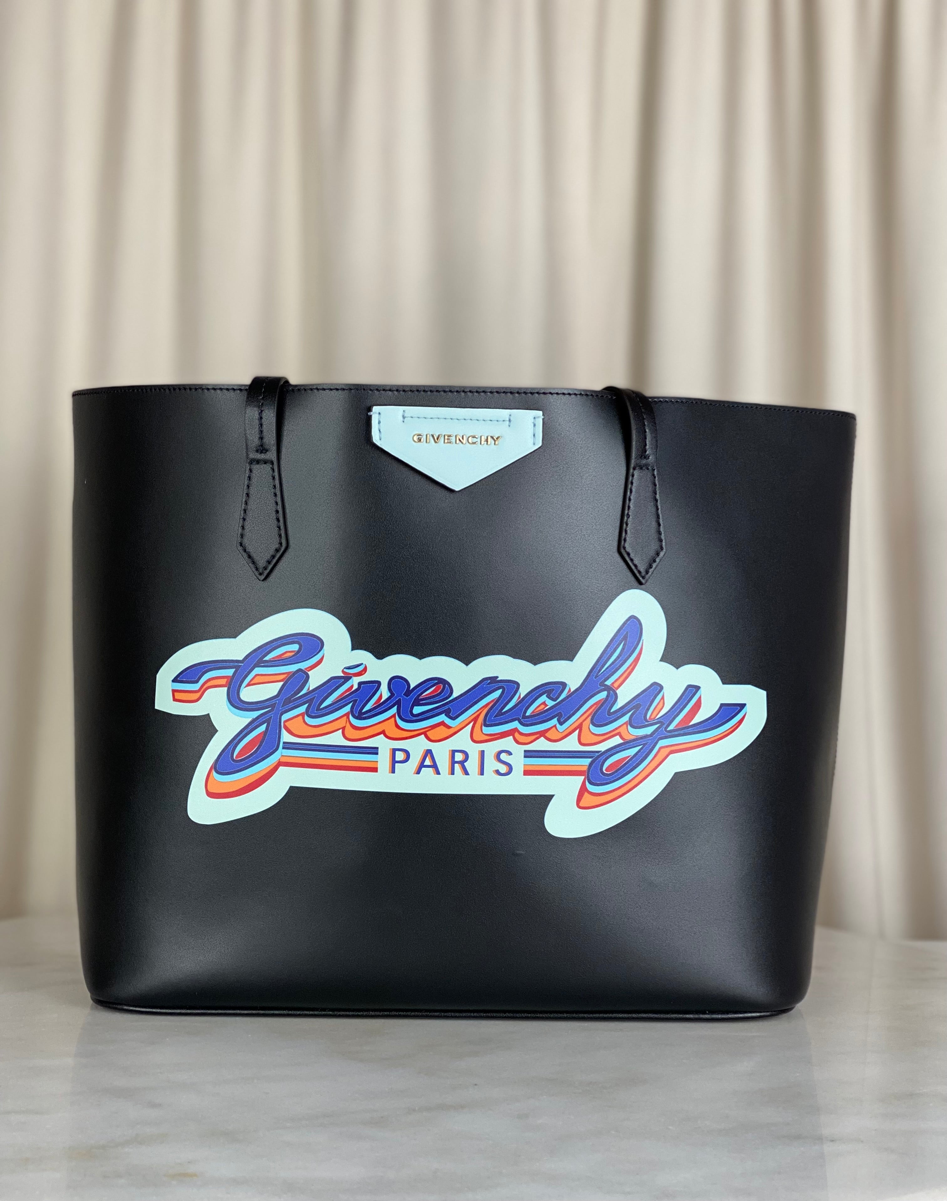 Givenchy Black Logo Print Wing Shopping Bag-handbag-Givenchy-The Closet Egypt