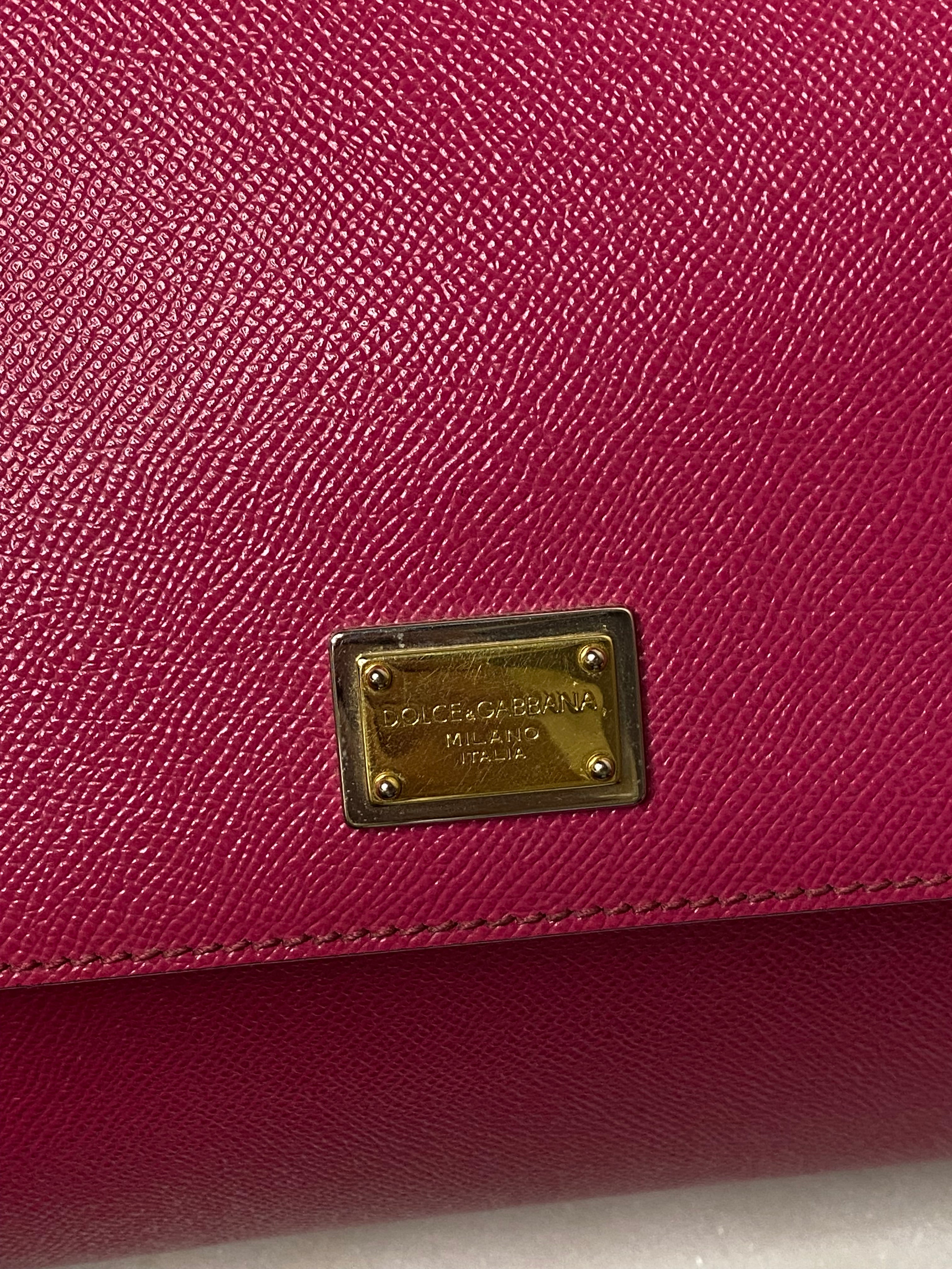 Dolce & Gabbana Hot Pink Sicily Large Bag-handbag-Dolce & Gabbana-The Closet Egypt