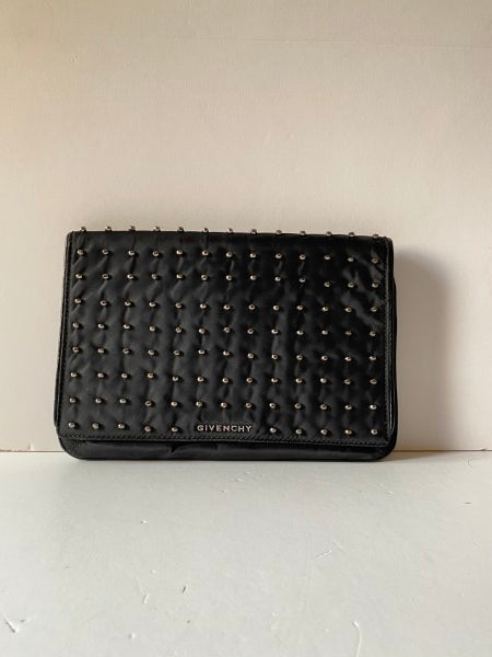 Givenchy Black Studded Clutch-Clutch-Givenchy-The Closet Egypt