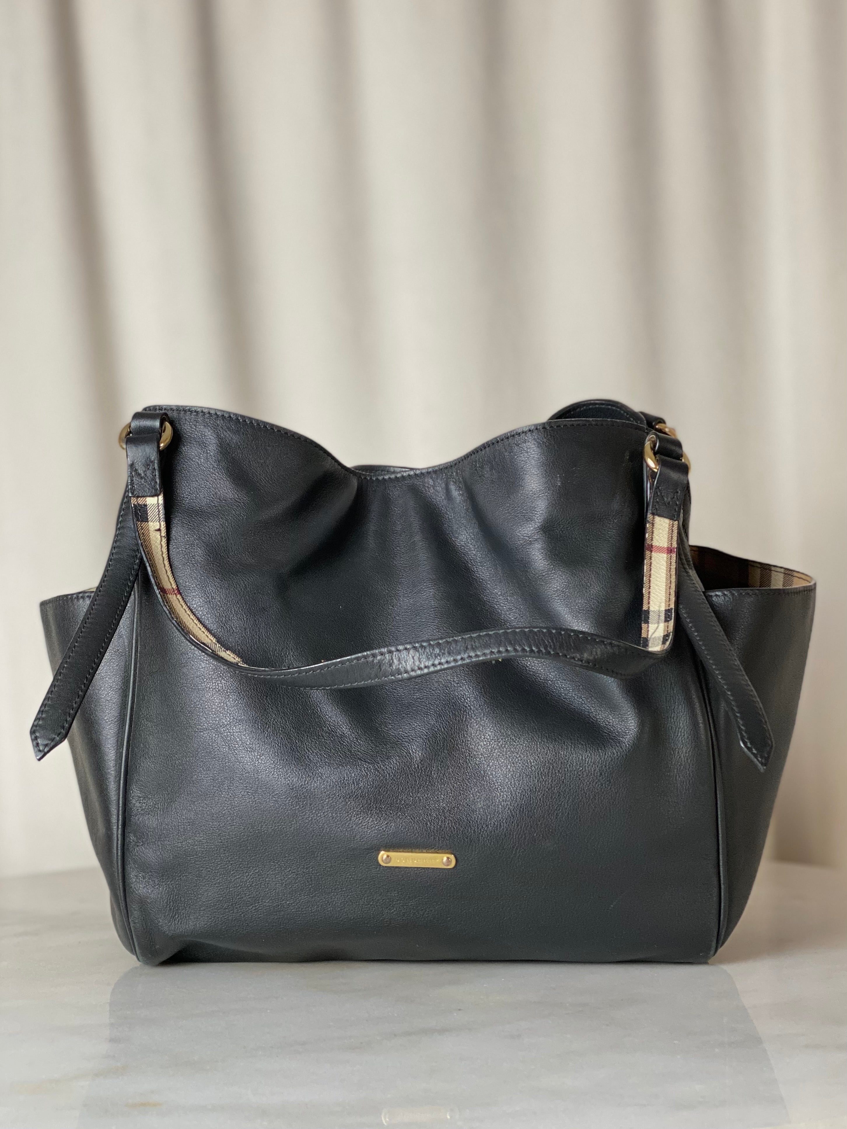 Burberry Black House Check Canterbury Shoulder Bag-handbag-Burberry-The Closet Egypt