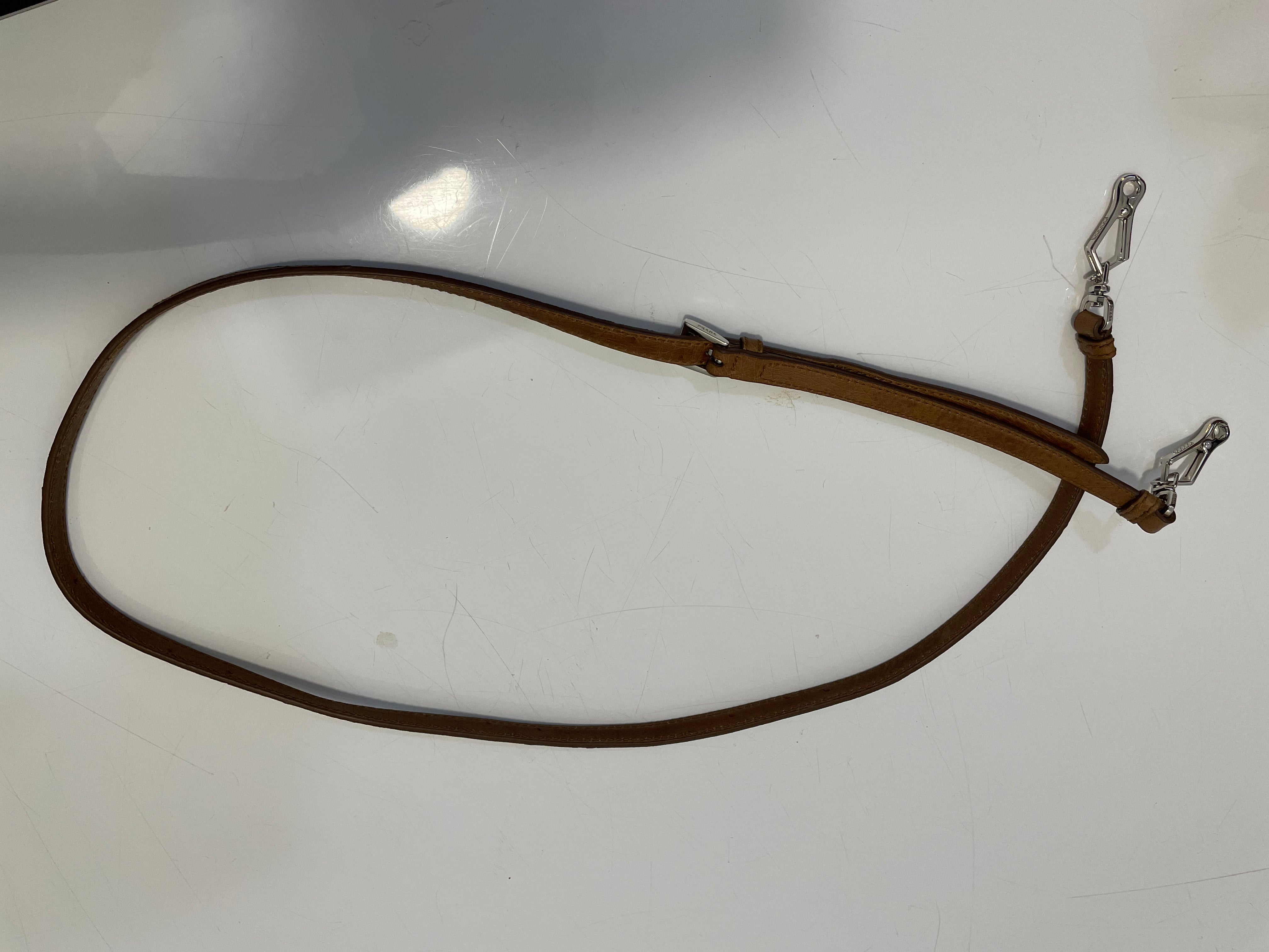 Prada Camel Ostrich Tote Bag-handbag-Prada-The Closet Egypt