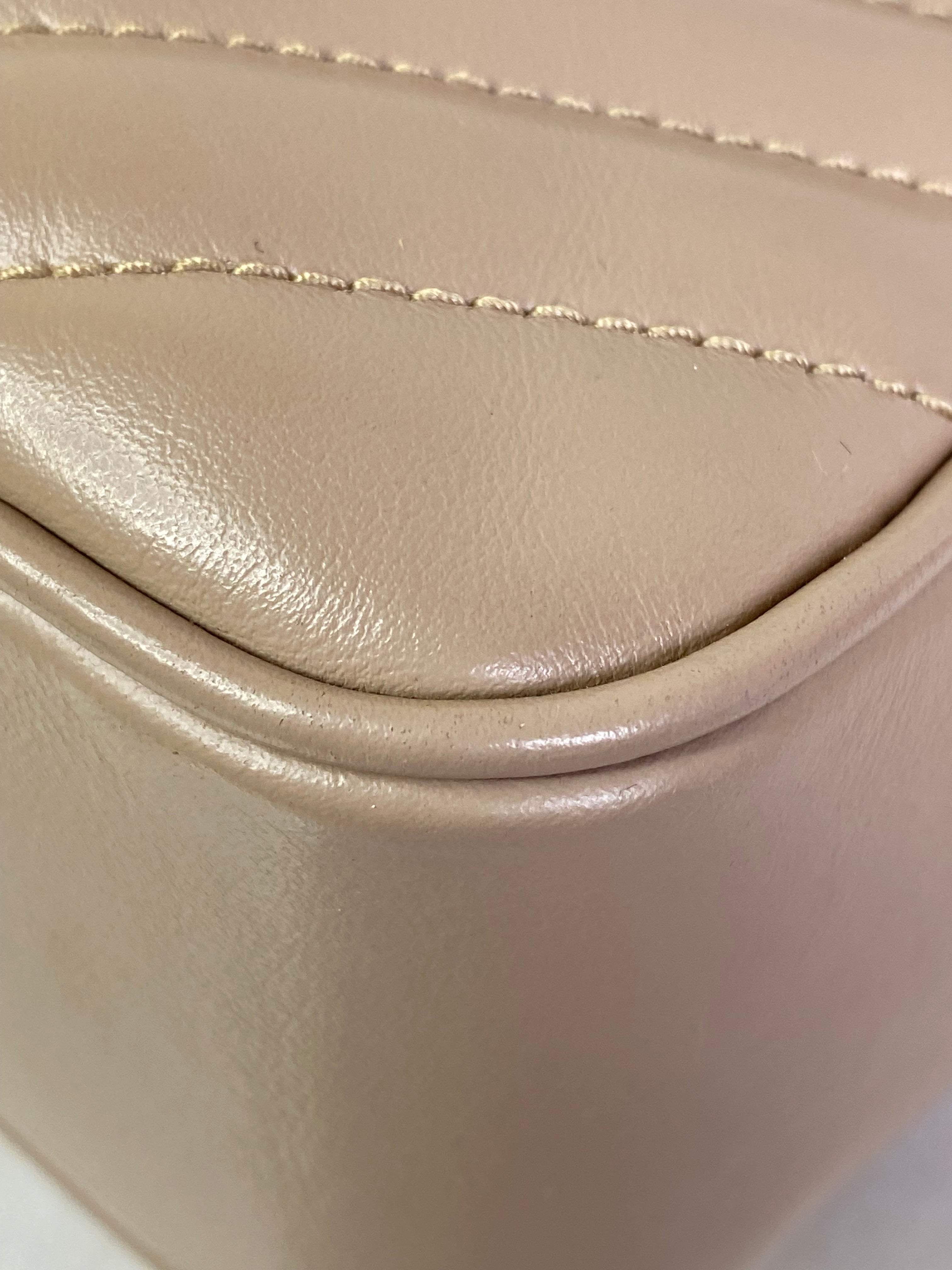 YSL Beige Lou Camera Crossbody Bag-handbag-YSL-The Closet Egypt