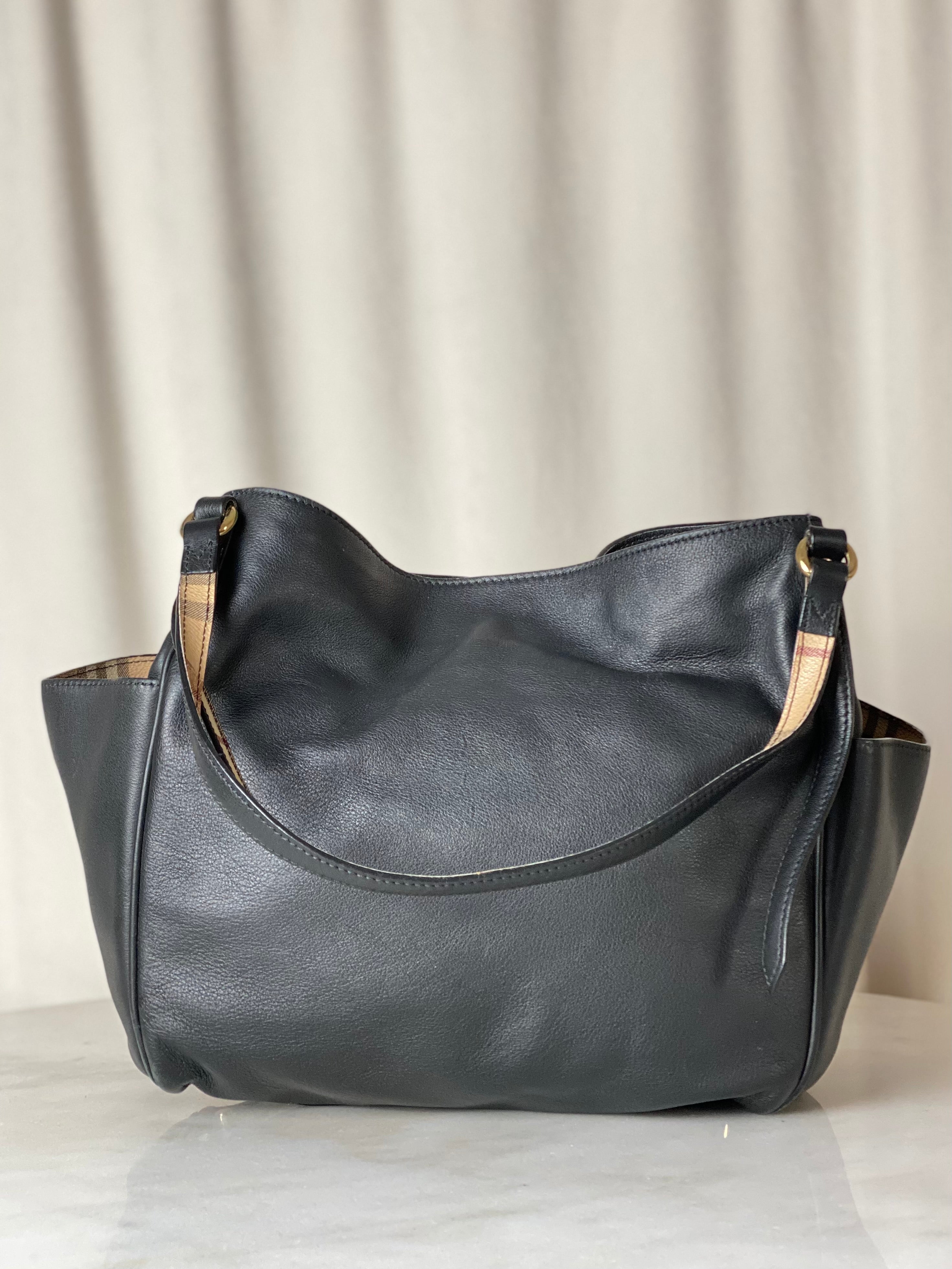 Burberry Black House Check Canterbury Shoulder Bag-handbag-Burberry-The Closet Egypt