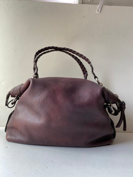 Gucci Burgundy Bamboo Shoulder Bag-handbag-Gucci-The Closet Egypt