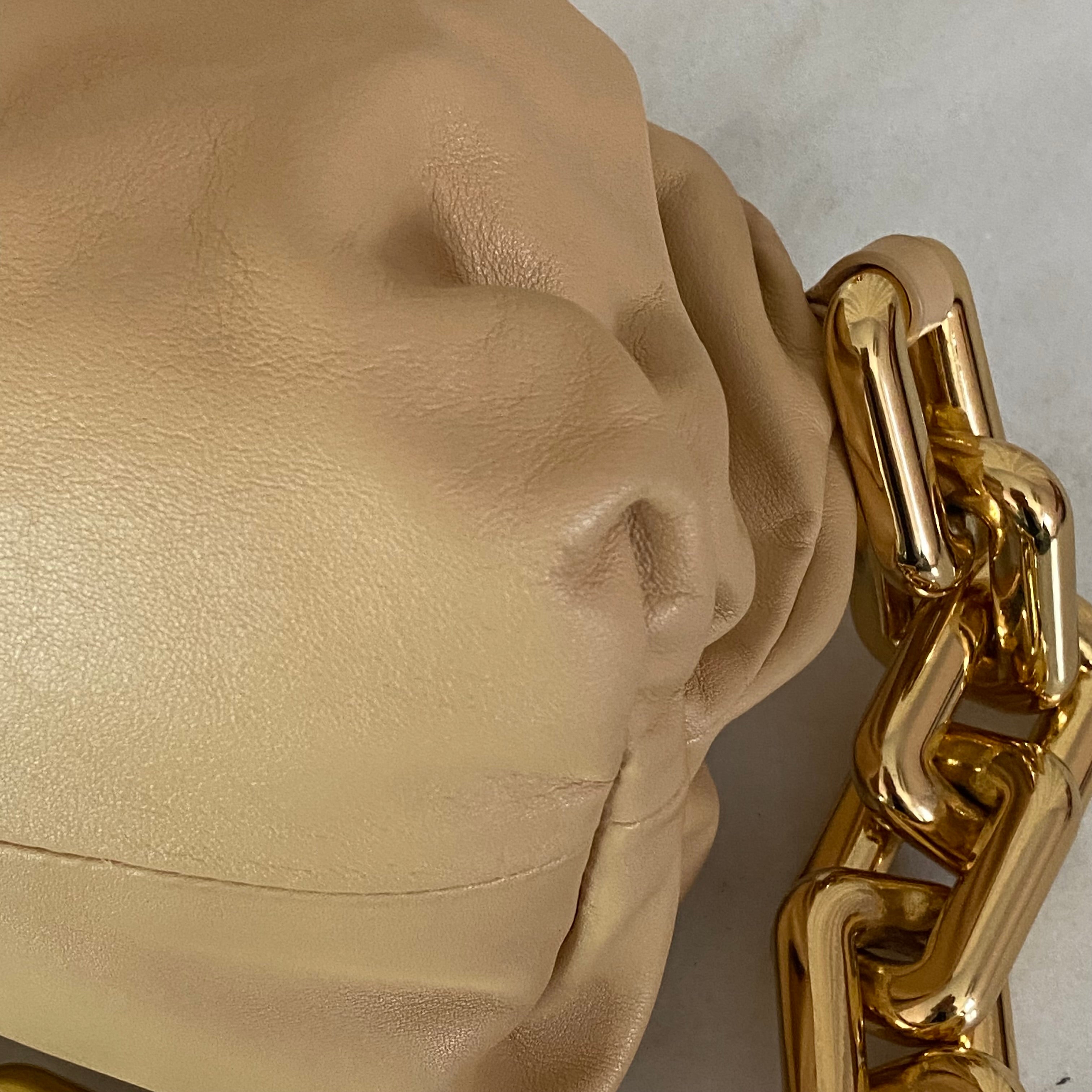 Bottega Veneta Beige The Pouch Chain-Pouch-Bottega Veneta-The Closet Egypt