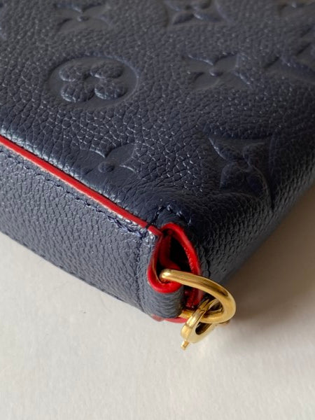 Louis Vuitton Navy Blue Monogram Empreinte Felicie Clutch-Clutch-Louis Vuitton-The Closet Egypt