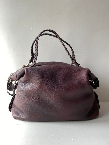 Gucci Burgundy Bamboo Shoulder Bag-handbag-Gucci-The Closet Egypt