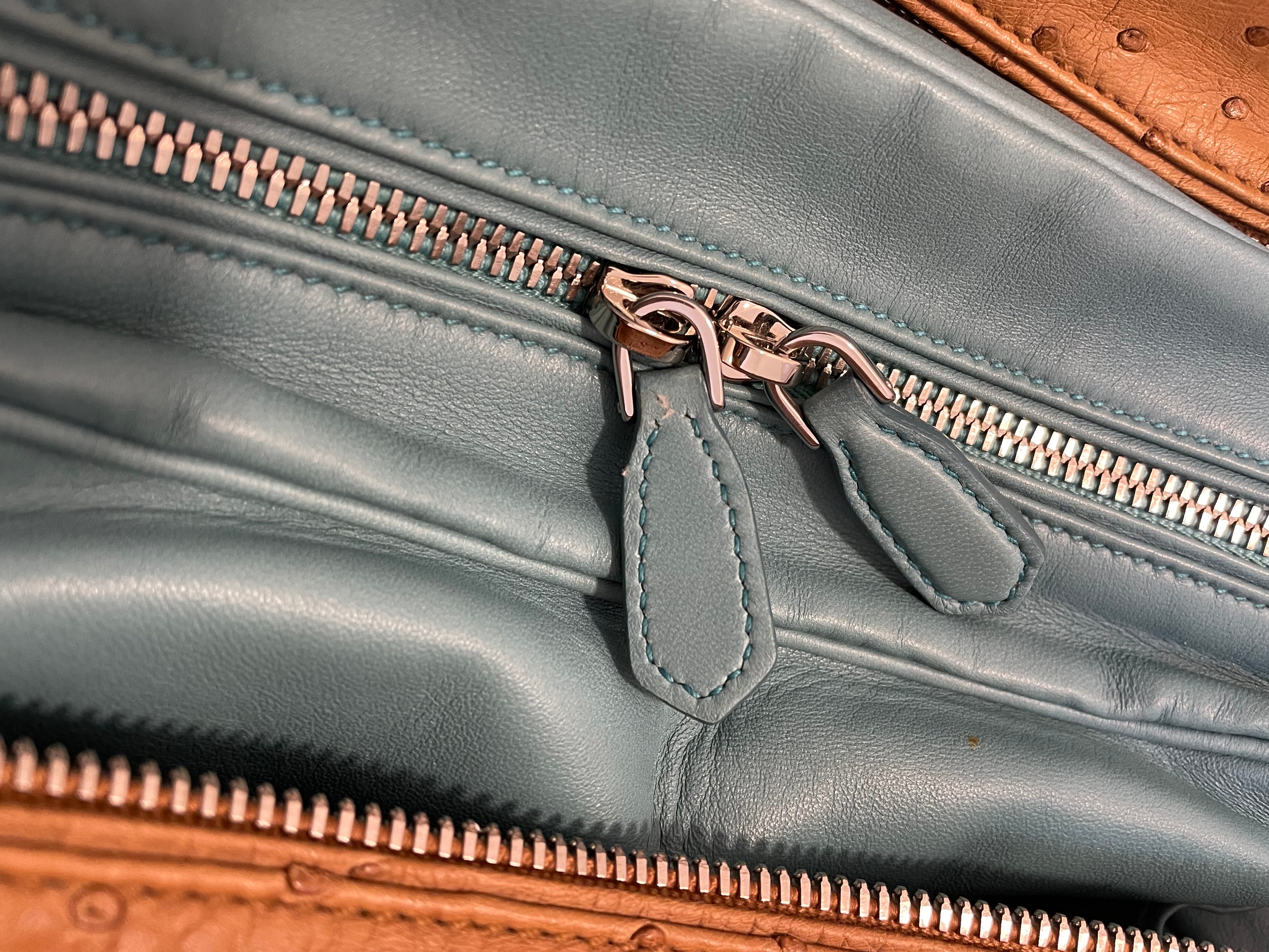 Prada Camel Ostrich Tote Bag-handbag-Prada-The Closet Egypt