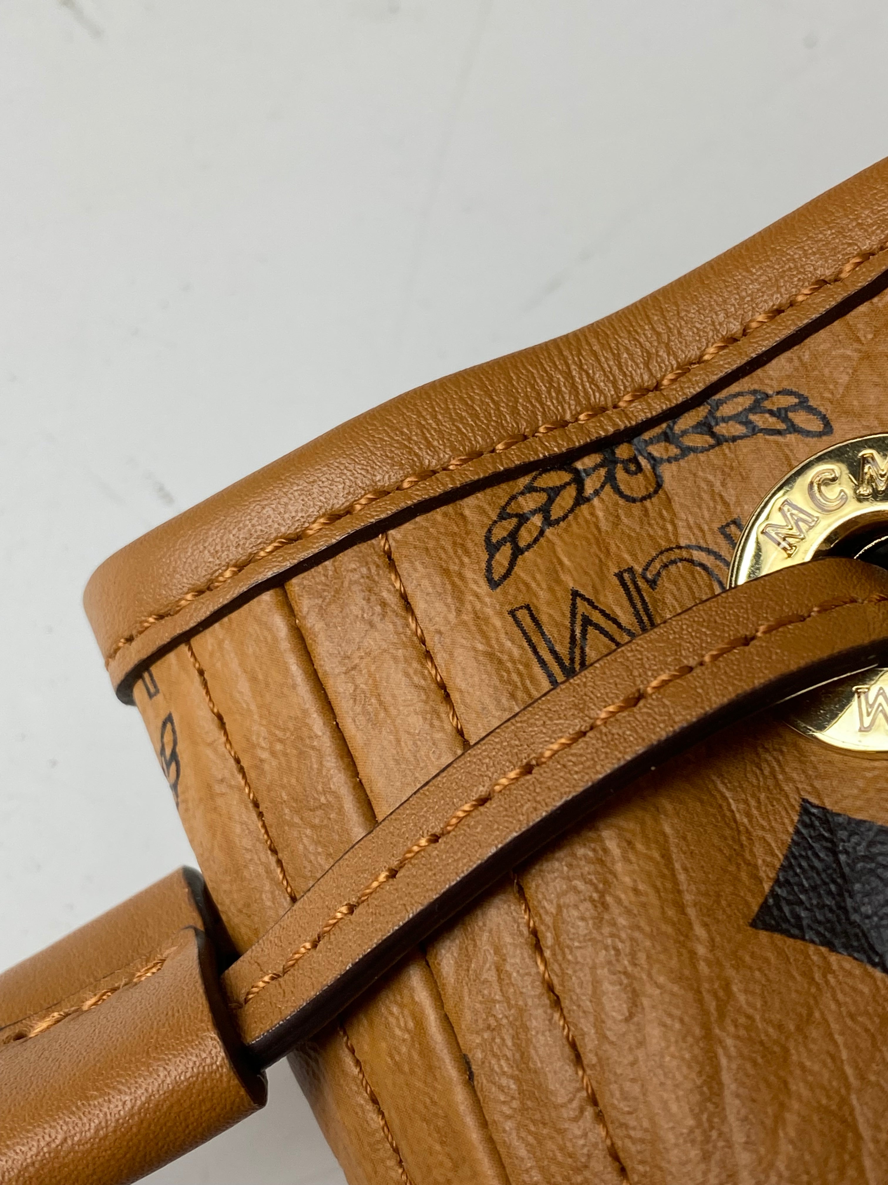 MCM Camel Reversible Liz Shopper Invesetes Large Tote Bag-handbag-MCM-The Closet Egypt