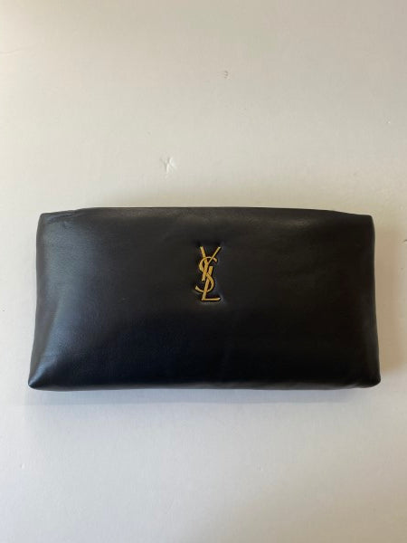 YSL Black Calypso Long Pouch-Pouch-YSL-The Closet Egypt