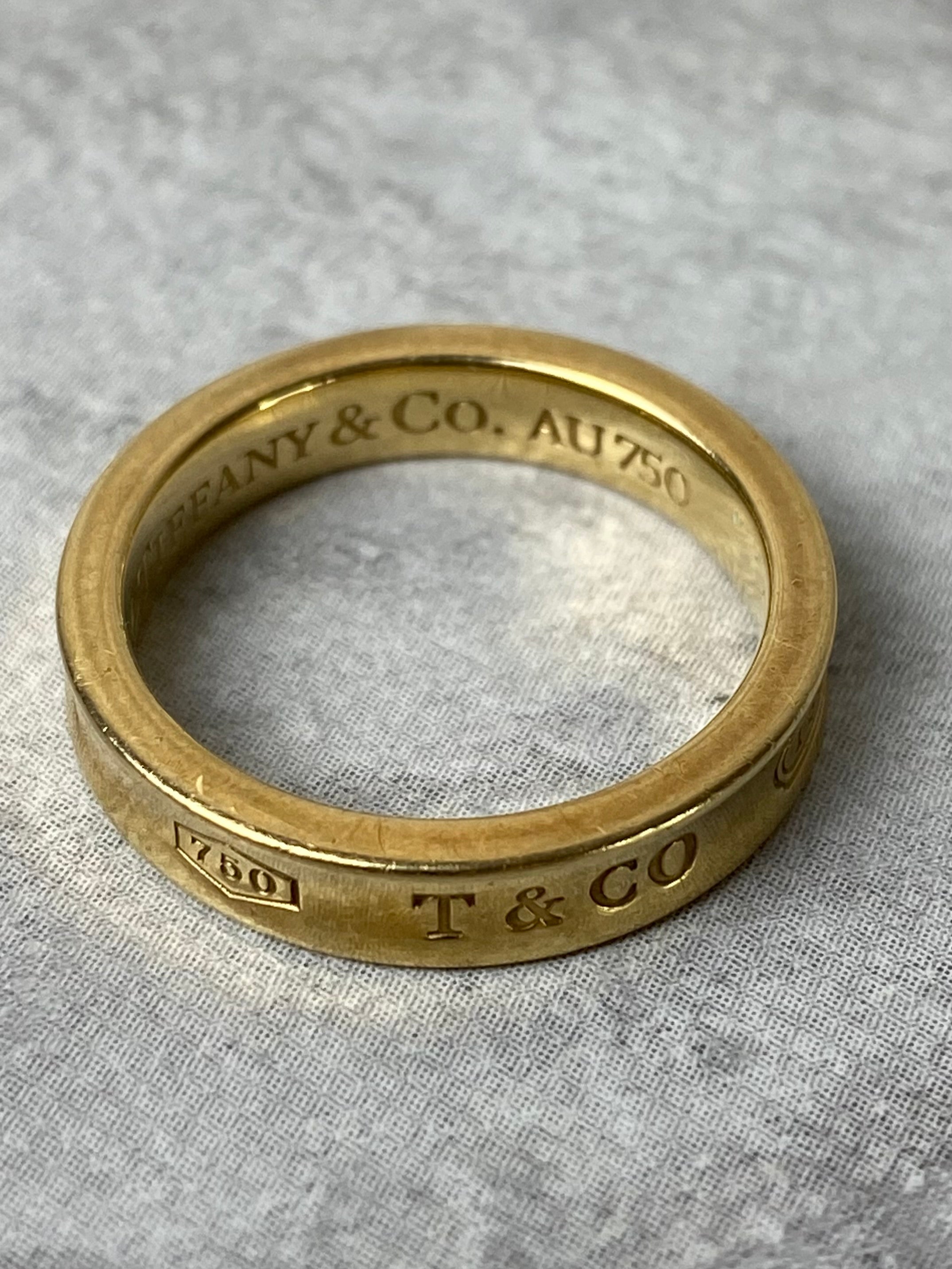 Tiffany & Co. 18K Yellow Gold 1837 Ring-Rings-Tiffany & Co-The Closet Egypt