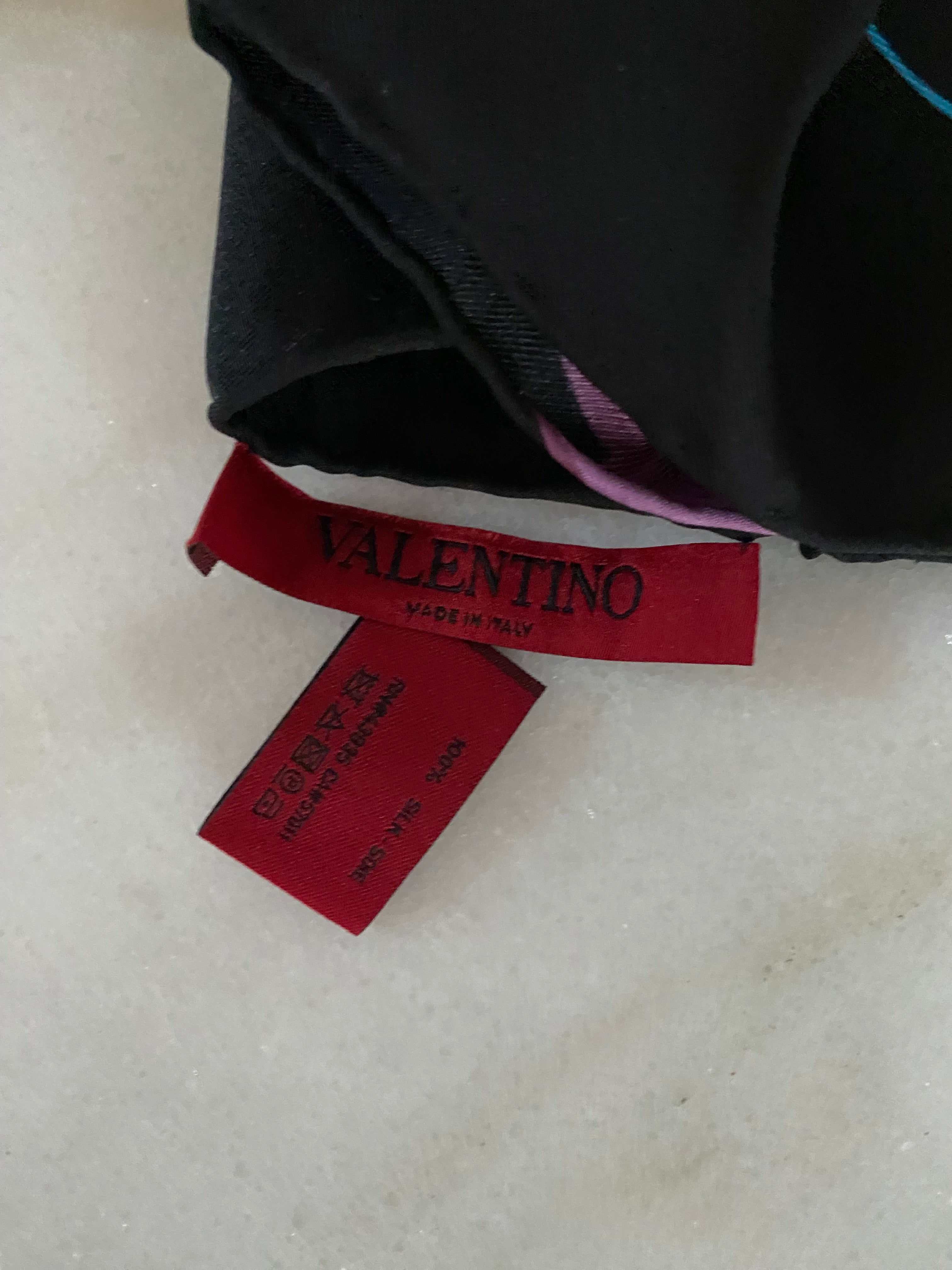 Valentino Pink Floral Pleate Silk Scarf-Scarf-Valentino-The Closet Egypt