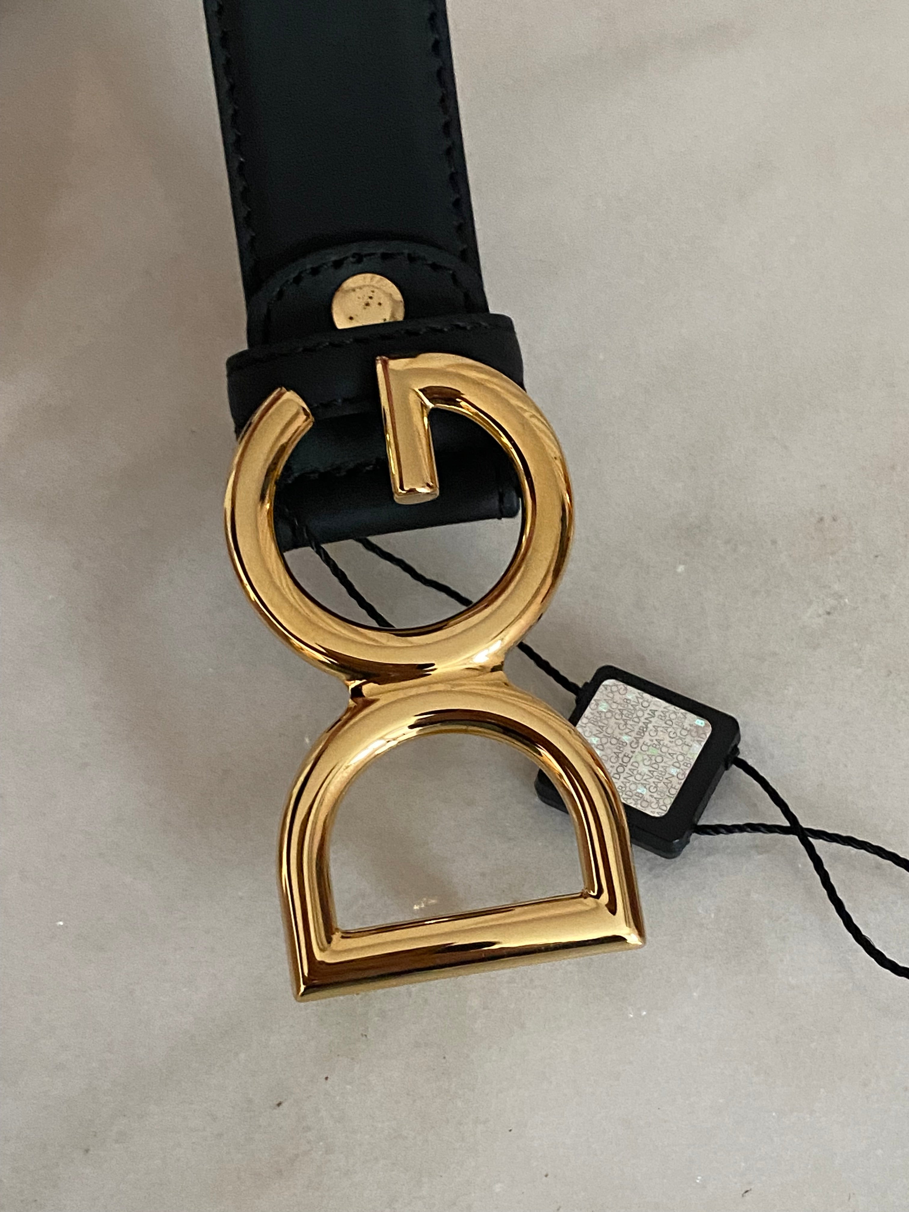 Dolce & Gabbana Black DG Belt-Belt-Dolce & Gabbana-The Closet Egypt