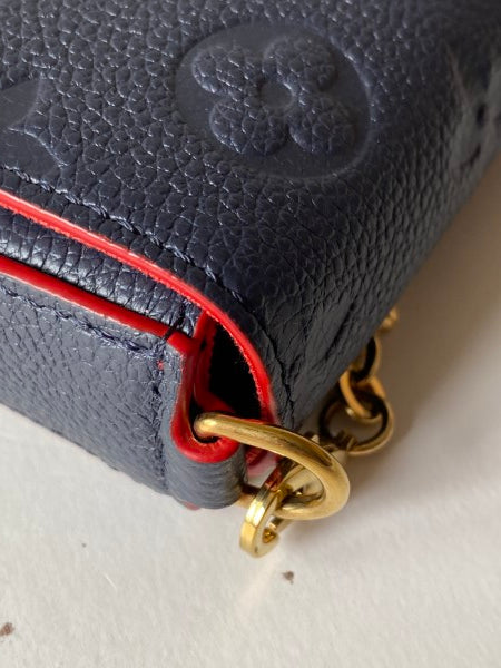 Louis Vuitton Navy Blue Monogram Empreinte Felicie Clutch-Clutch-Louis Vuitton-The Closet Egypt