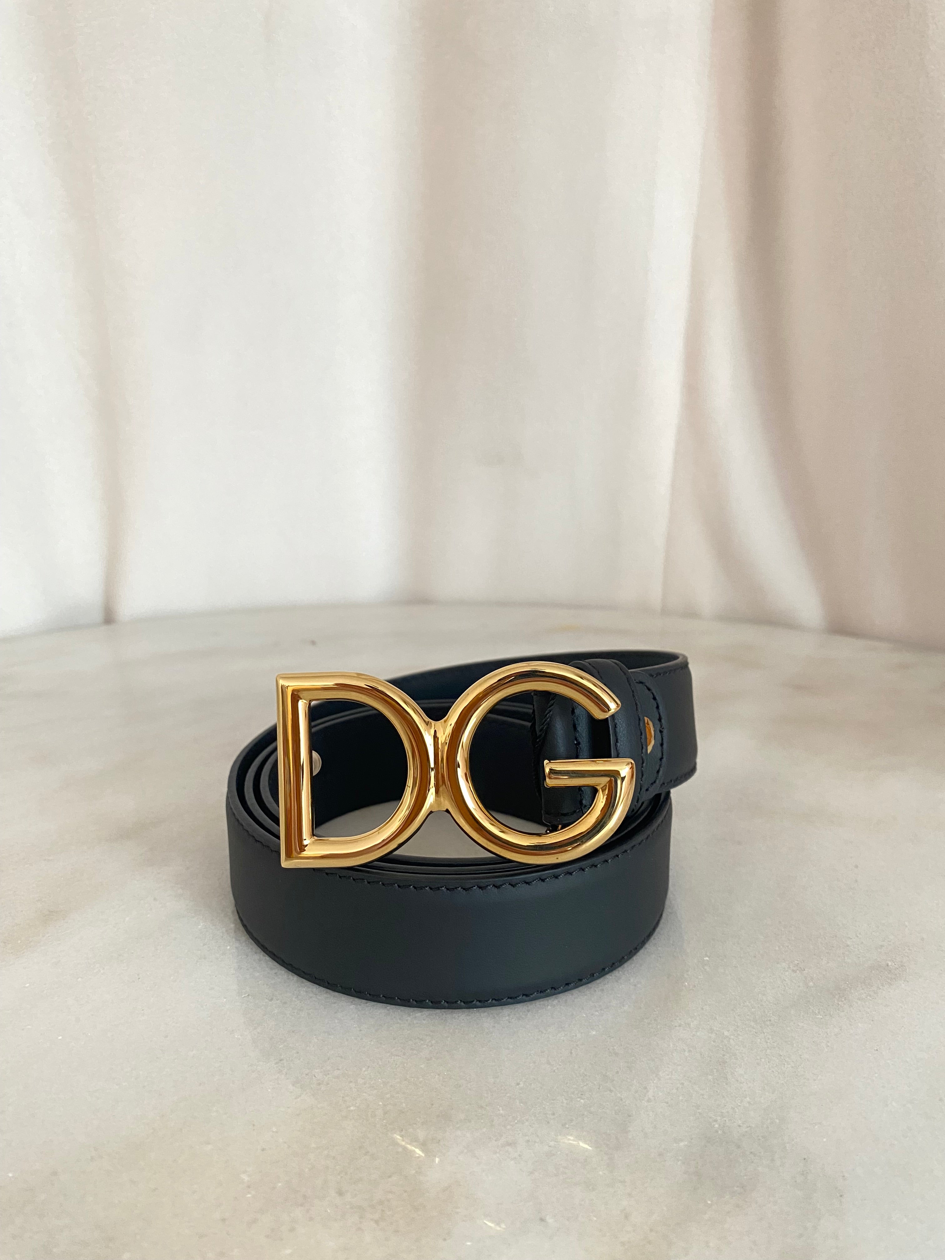 Dolce & Gabbana Black DG Belt-Belt-Dolce & Gabbana-The Closet Egypt