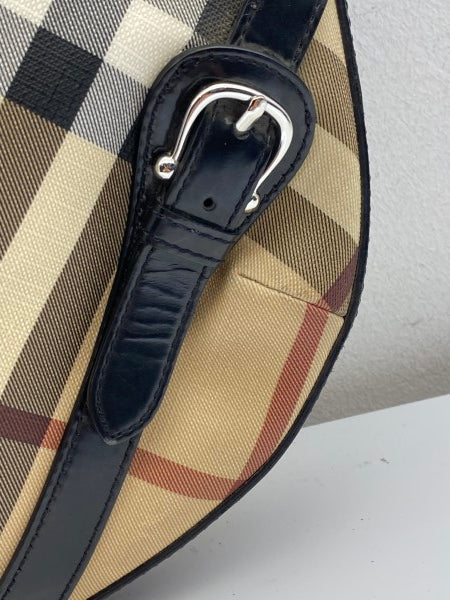 Burberry Black Nova Check Hobo Bag-handbag-Burberry-The Closet Egypt