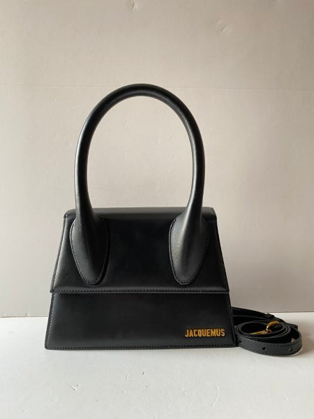 Jacquemus Black Top Handle Bag-handbag-Jacquemus-The Closet Egypt