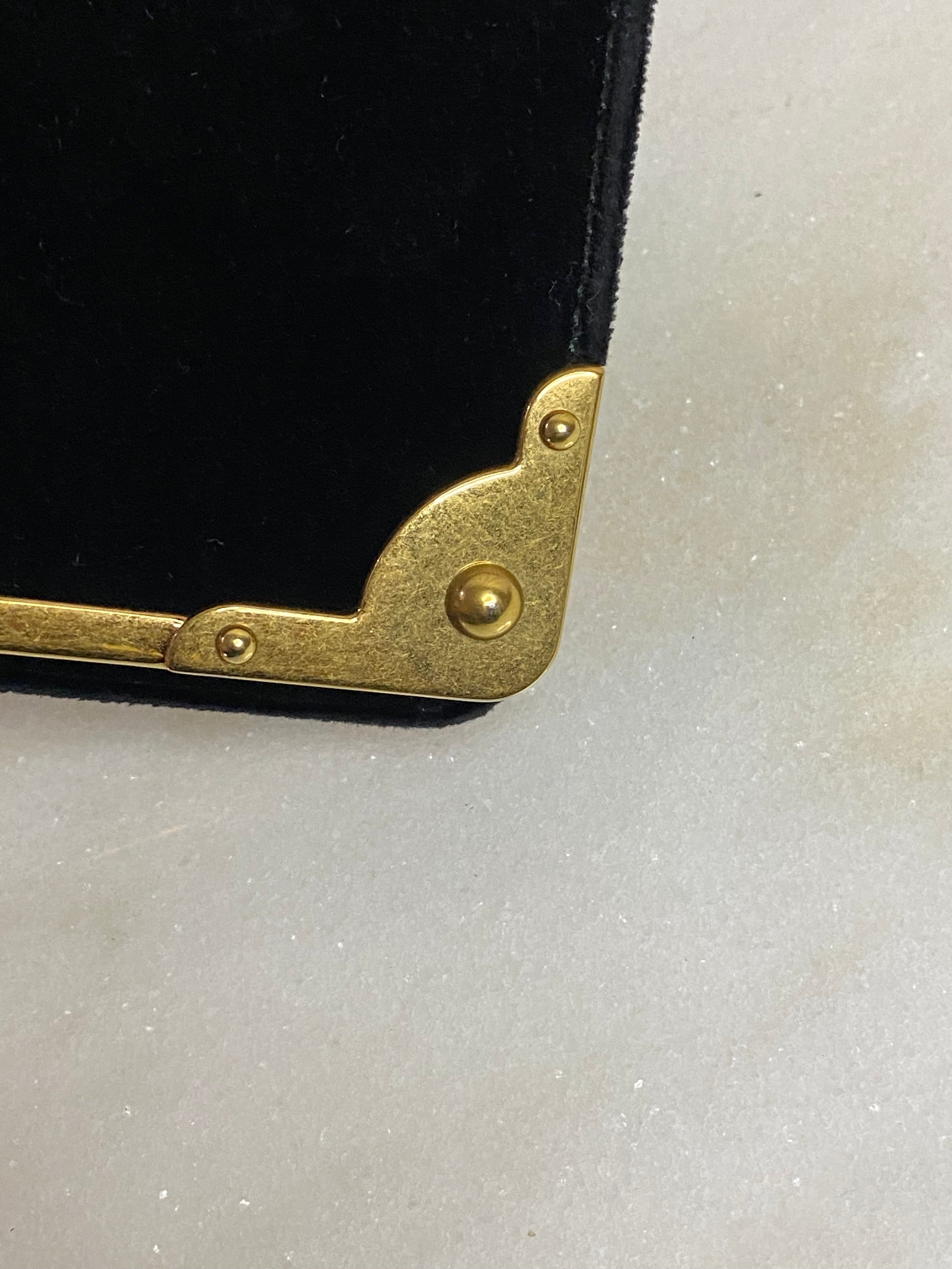 Prada Dark Blue Velvet Astrology Celestial Cahier Bag-handbag-Prada-The Closet Egypt