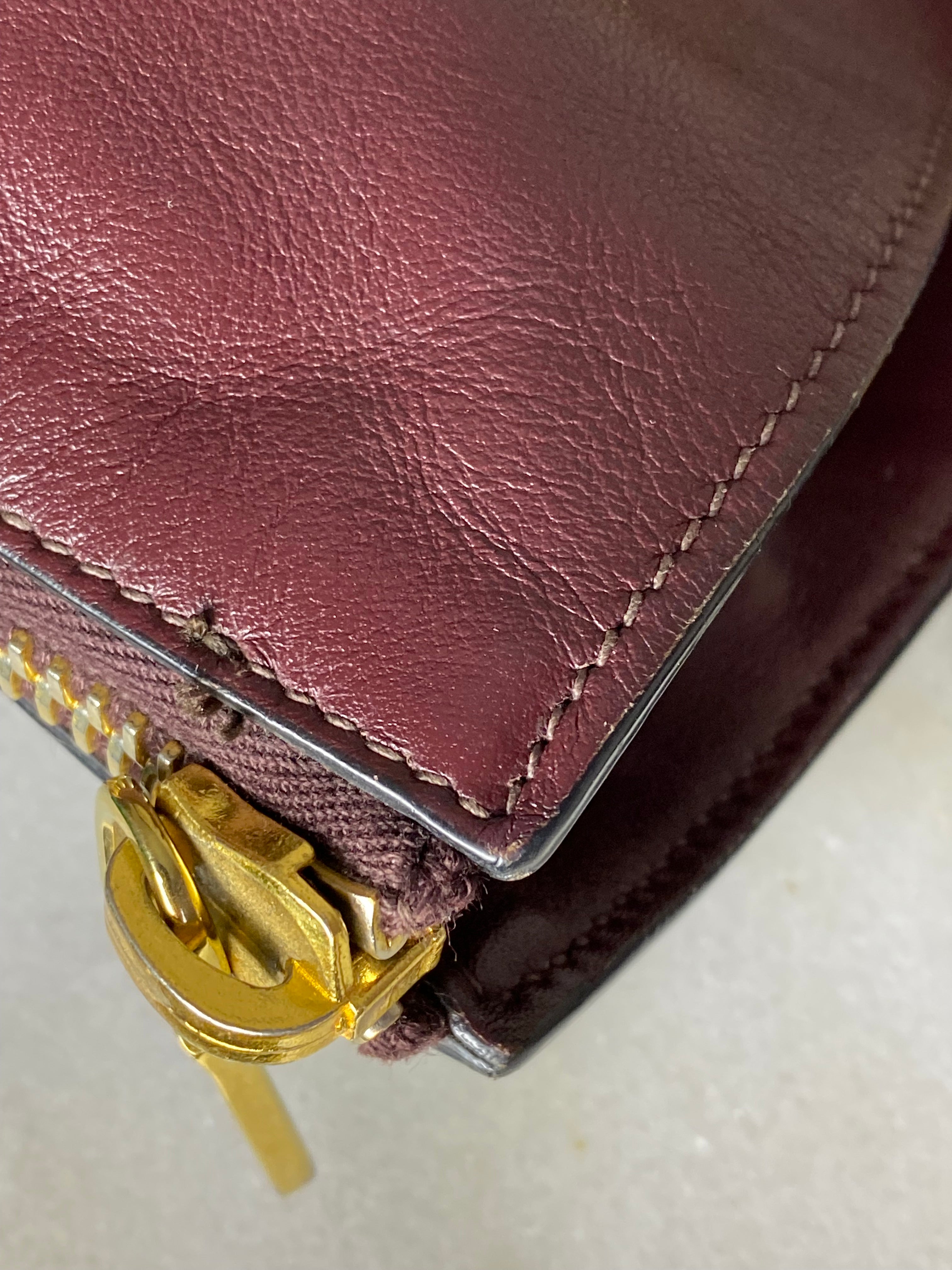 Prada Burgundy Tote Bag