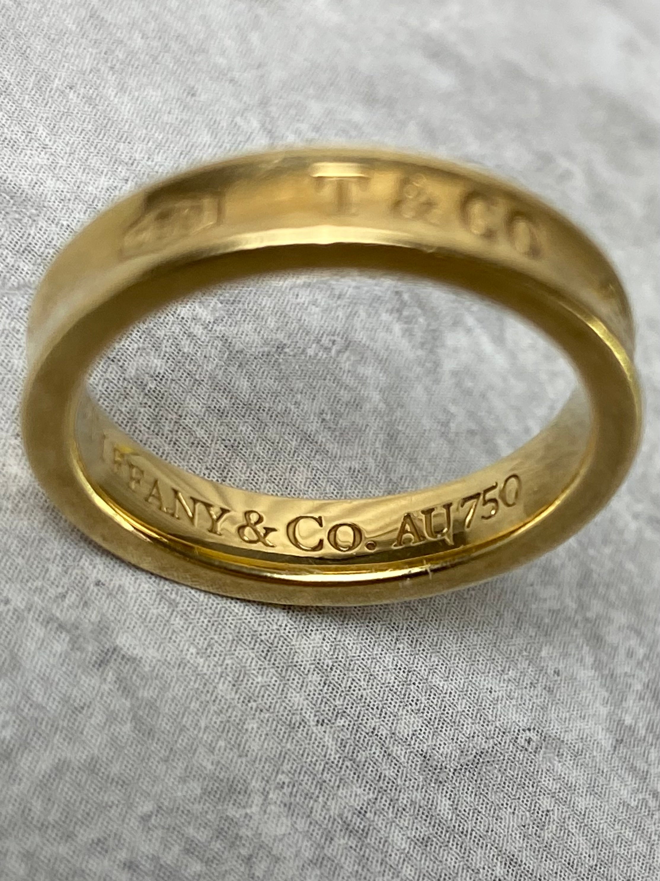 Tiffany & Co. 18K Yellow Gold 1837 Ring-Rings-Tiffany & Co-The Closet Egypt