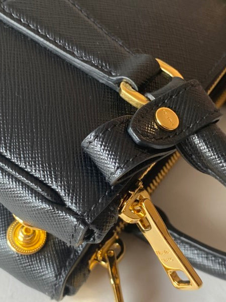 Prada Black Double Zip Mini Tote Bag-handbag-Prada-The Closet Egypt