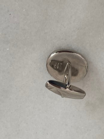 Gucci Silver Cufflinks-Cufflinks-Gucci-The Closet Egypt