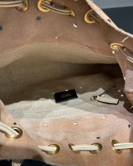 Fendi Beige Tote Bag-handbag-Fendi-The Closet Egypt